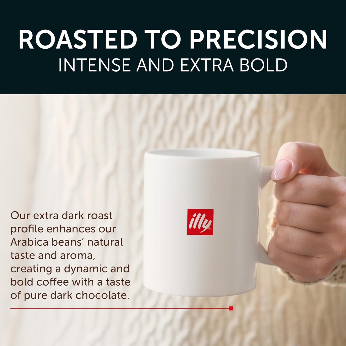 Illy Coffee K Cups - Pods For Keurig Machines – Forte Dark Roast – Toasted Bread & Dark Chocolate - Rich, Flavorful & Strong Flavor - No Preservatives – 10 Count, 6 Pack
