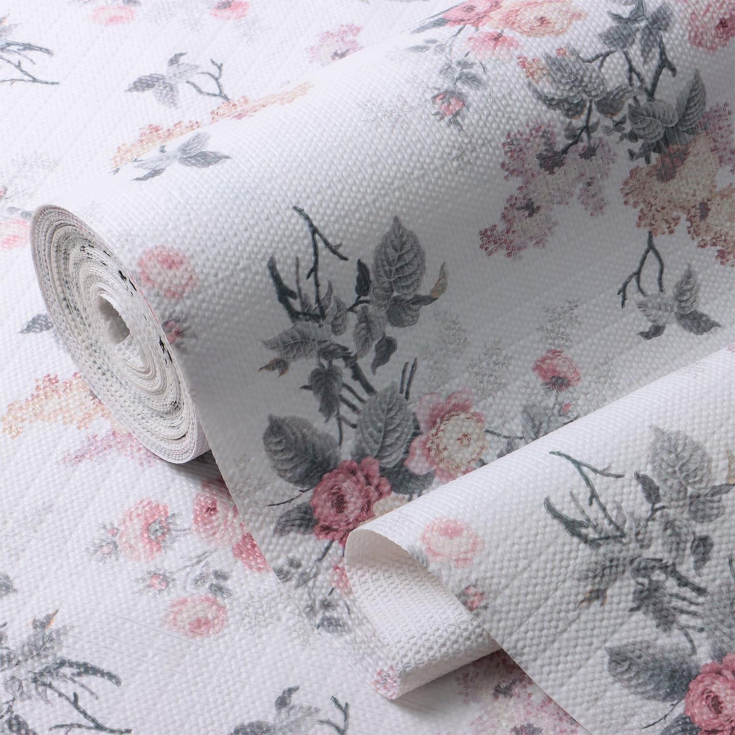 Drawer and Shelf Liner for Cabinets, 12IN x 20FT Non-Adhesive and Strong Non-Slip Vintage Floral Shelf Cabinet Drawer Liners for Kitchen,Table,Bookshelves,Waterproof Cupboard Liners