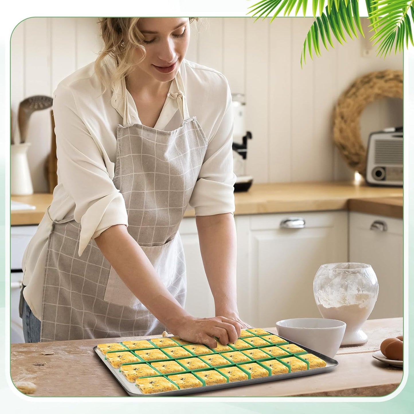 5 Sets Freeze Dryer Tray Dividers, Compatible with Harvest Right Freeze Dryer, Candy Tray Dividers Accessories (Small,Green)