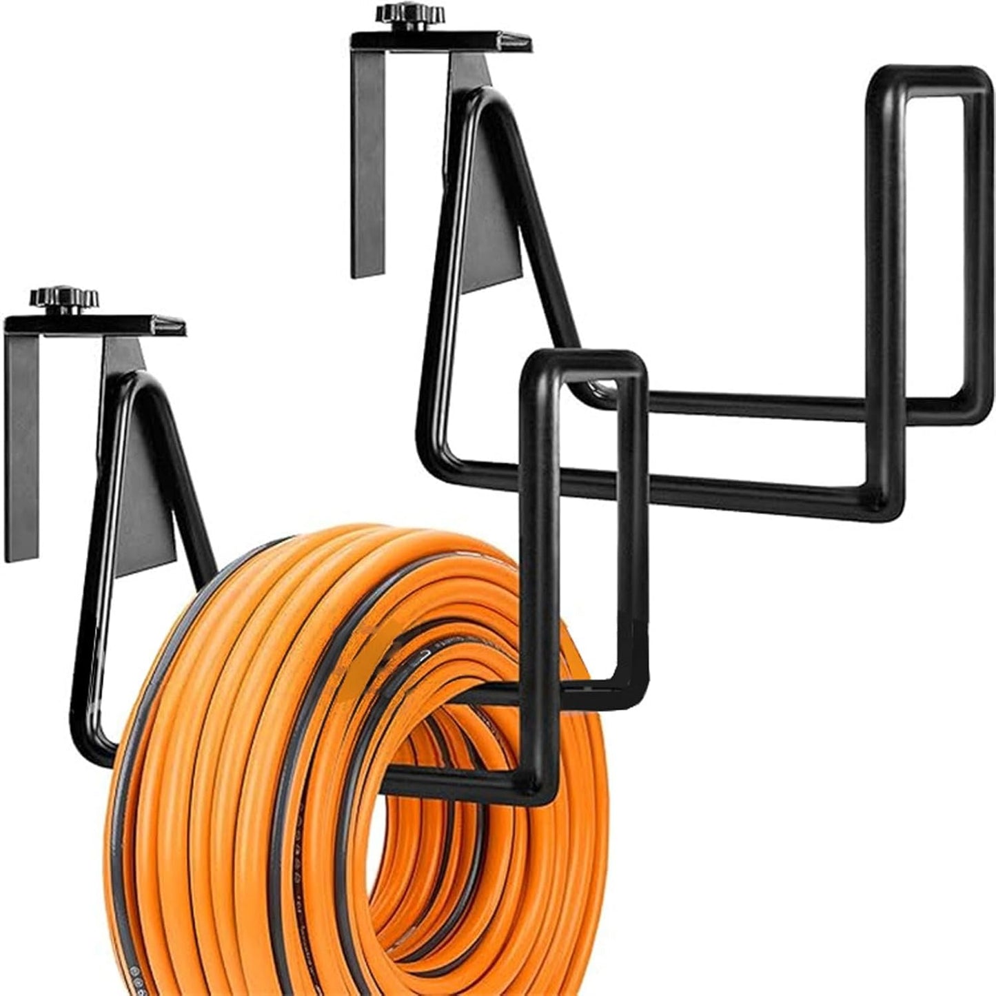 Garden Hose Holder Heavy Duty Wall Mount Hanger Reel Hook for Water Hose Storage Extension Cord Storage Replacement