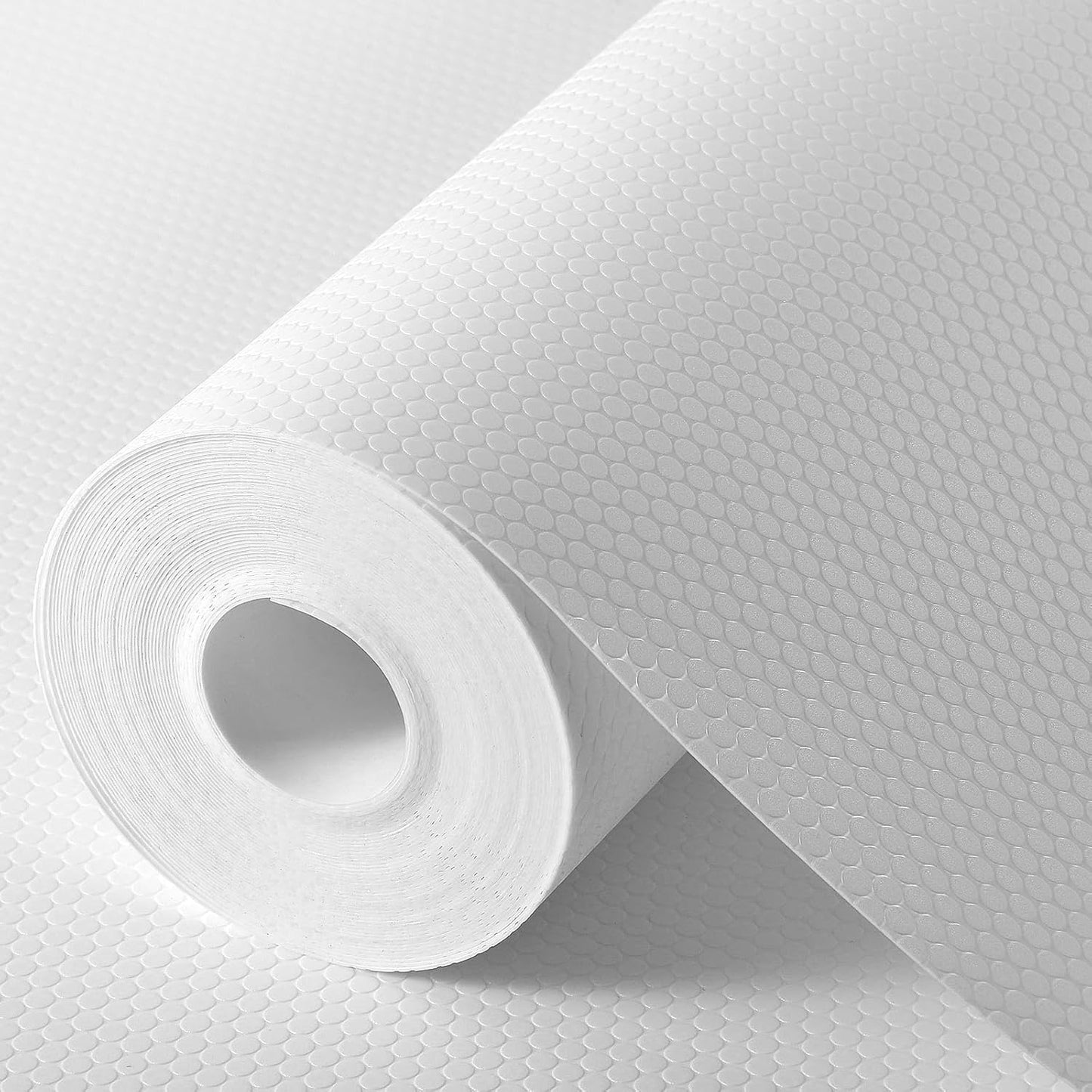 Shelf Liners for Kitchen Cabinets Non Adhesive Drawer Liner for Bathroom Waterproof Refrigerator Liners for Shelves Fridge Plastic Mats Cabinet Cupboard Liner White 11.8 x 236.2 Inches