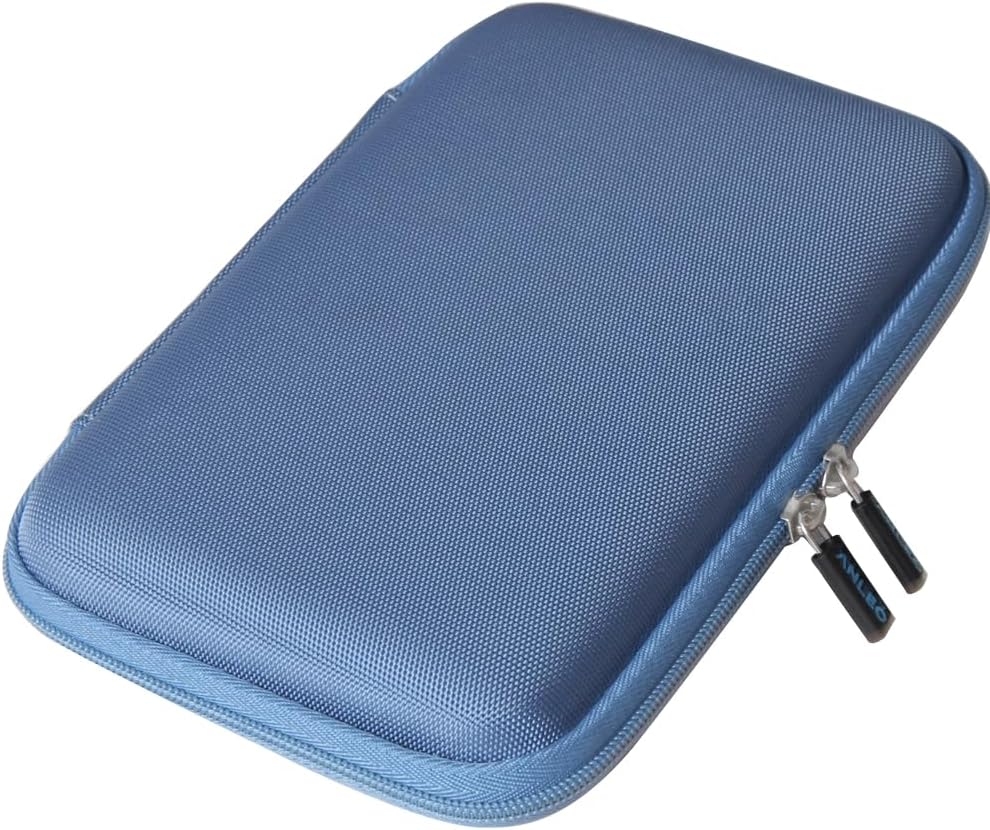 Anleo Hard Travel Case for SanDisk 500GB / 250GB / 1TB / 2TB Extreme Portable SSD (Sky Blue, Case for 3 Hard Drives)