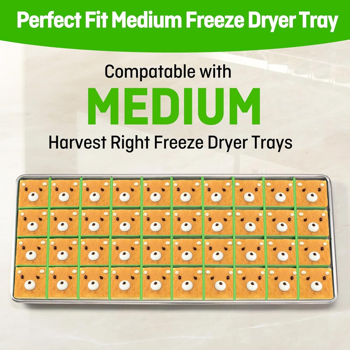 5 Sets Freeze dryer Tray Dividers For Harvest Right Freeze Dryer Medium Trays. Adjustable Locking Grid for The Cube Freeze Dryer,Freeze Dryer Accessories