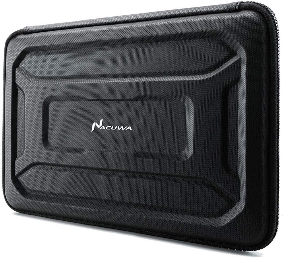 360° Protective Laptop Sleeve for 13-inch MacBook Air M2/A2681 M1/A2337 2018-2022, MacBook Pro M2/A2686 M1/A2338 2016-2022, Water-Resistant Case for 12.9 iPad Pro 6th/5th/4th/3rd Gen, Black