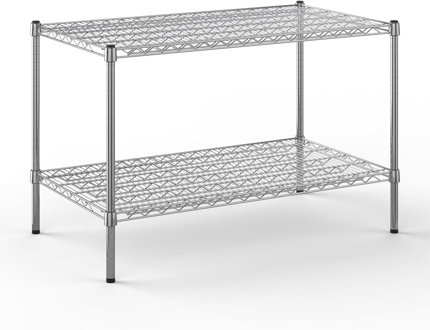 24" Deep x 42" Wide x 27" Height Wire Shelving Kit | 2-Tier | NSF Commercial Storage Rack Unit