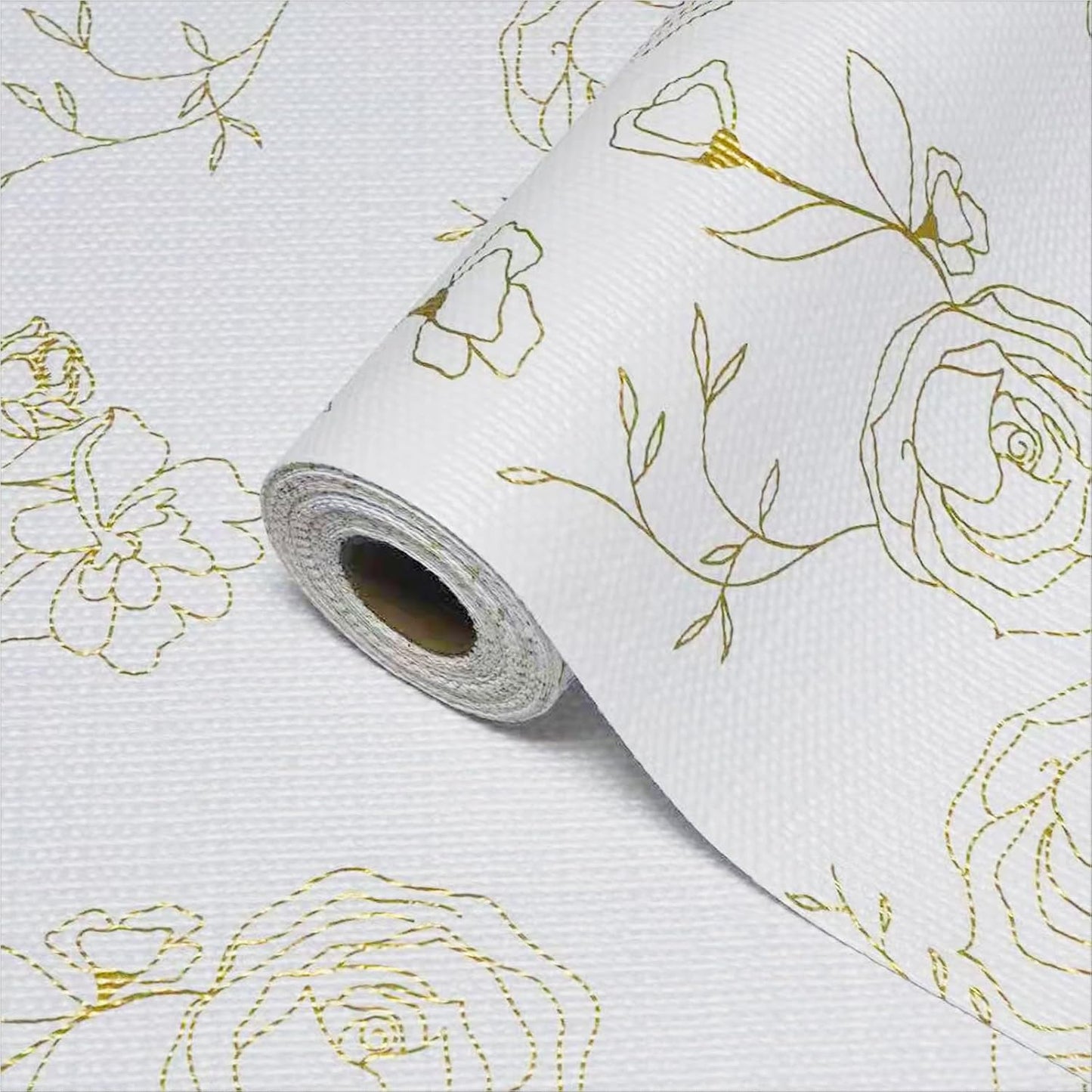 Moriah Shelf Liner for Kitchen Cabinet Non-Adhesive, Thickened Drawer Liner No Slip for Dresser Waterproof Cabinet Paper Liner for Bathroom Shelves Protects Surfaces(Rose,12'' x 10')