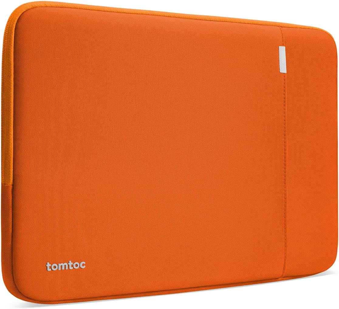 tomtoc 360° Protective Laptop Sleeve for 14-inch MacBook Pro M5/M4/M3/M2/M1 Pro/Max A3434 A3112 A3401 A3185 A2992 A2918 2025-2021, Water-Resistant Case Bag with Accessory Pocket for 13.8Surface Laptop