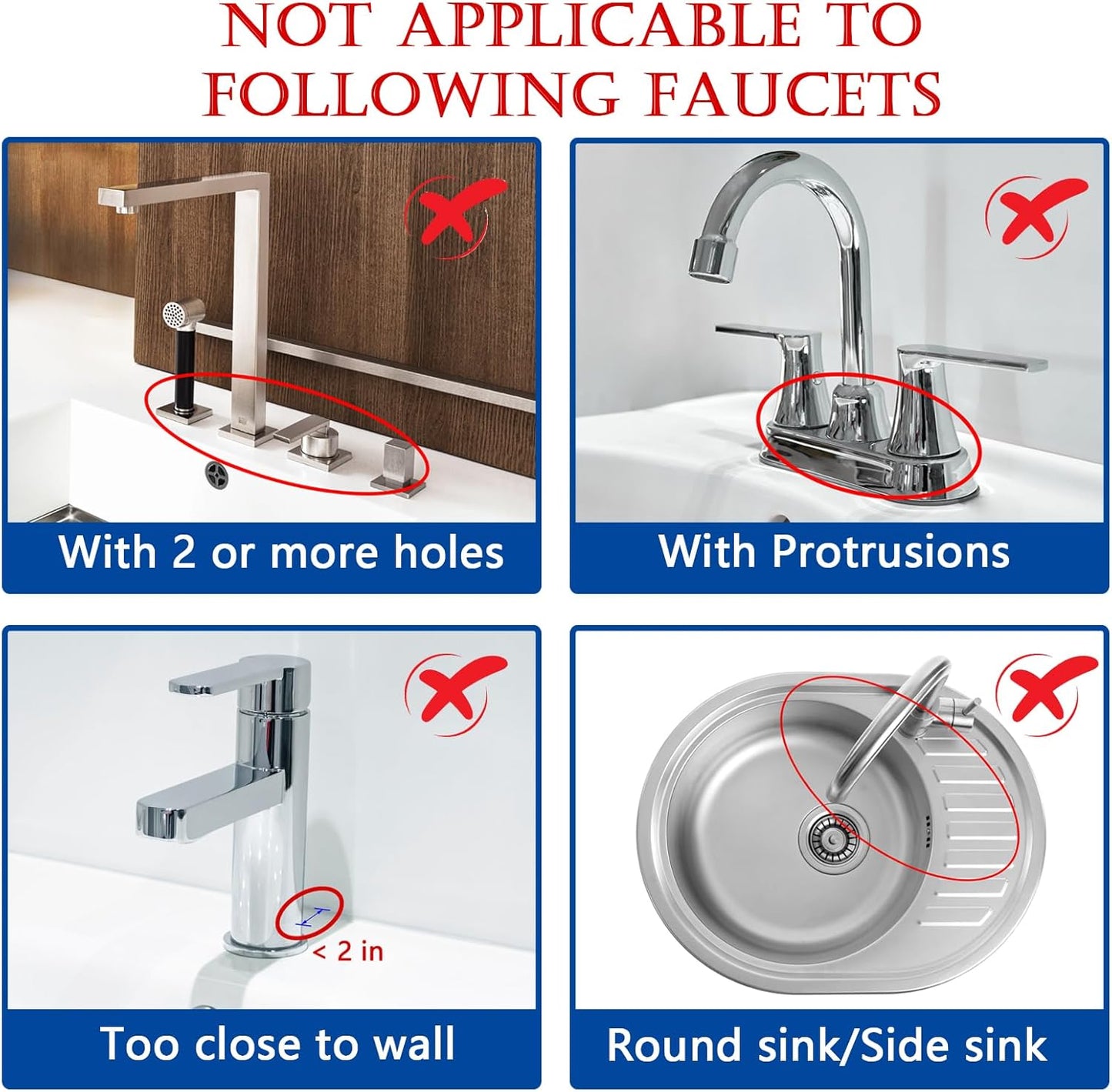 Meiliweser Silicone Faucet Mat for Kitchen Sink – Gen 2 Splash Guard with Upgraded Outlet & Slope – 18” x 5.1” Water Catcher & Sink Sponge Holder for Kitchen and Bathroom (Black)