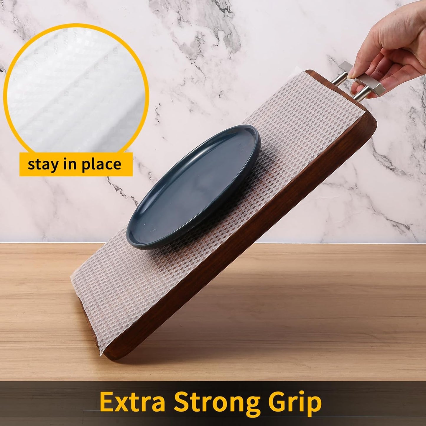 iwtmm Shelf Drawers Liners for Kitchen Cabinets Non-Slip, Washable, Oil-Proof Drawer Liners, EVA Waterproof Non-Adhesive Cabinet Liners for Kitchen, Pantry, Bathroom