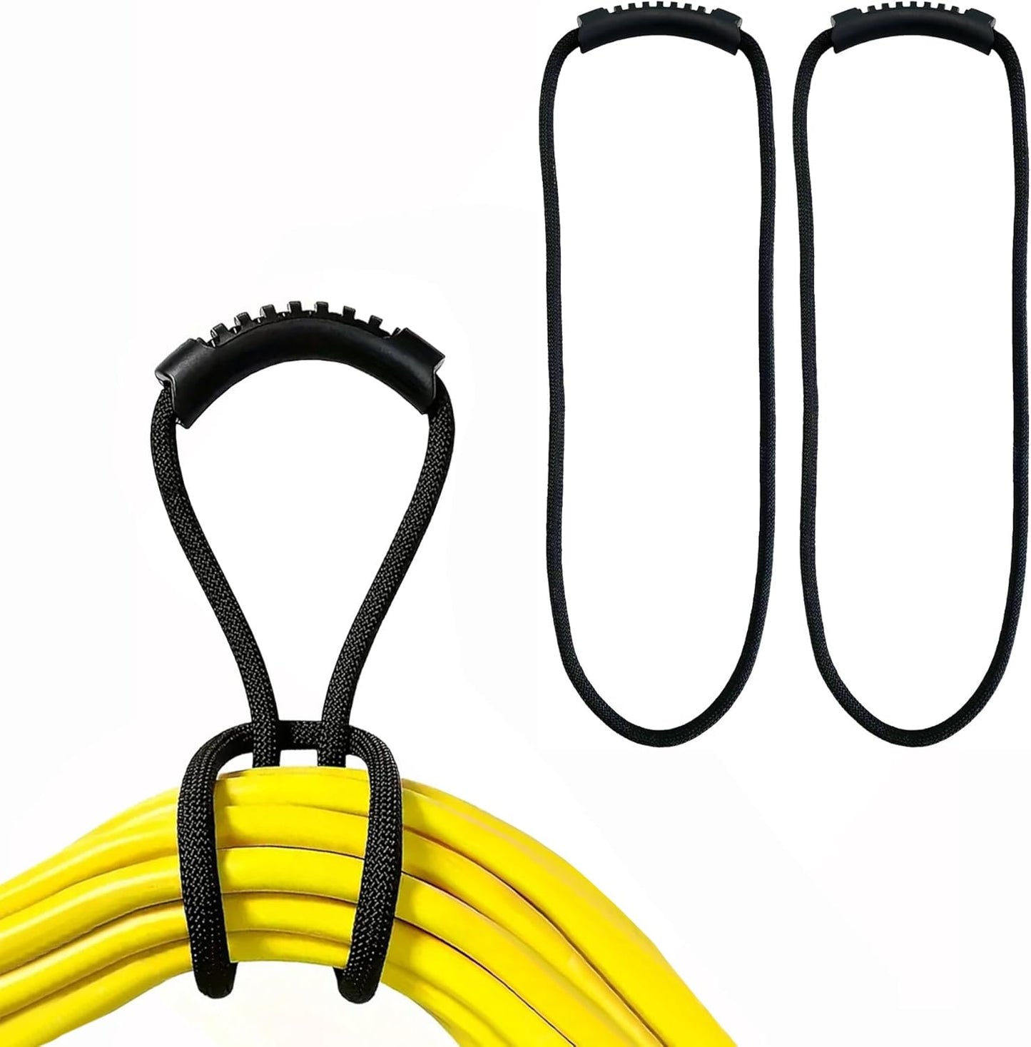 Extension Cord Storage Straps,2 Pack 24 inch Portable with Carrying Handle fit Vacuum Hose Holder, Shop Storage,Water Hose Organizer for your Home, Garage