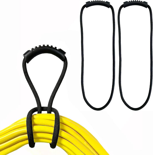 Extension Cord Storage Straps,2 Pack 24 inch Portable with Carrying Handle fit Vacuum Hose Holder, Shop Storage,Water Hose Organizer for your Home, Garage