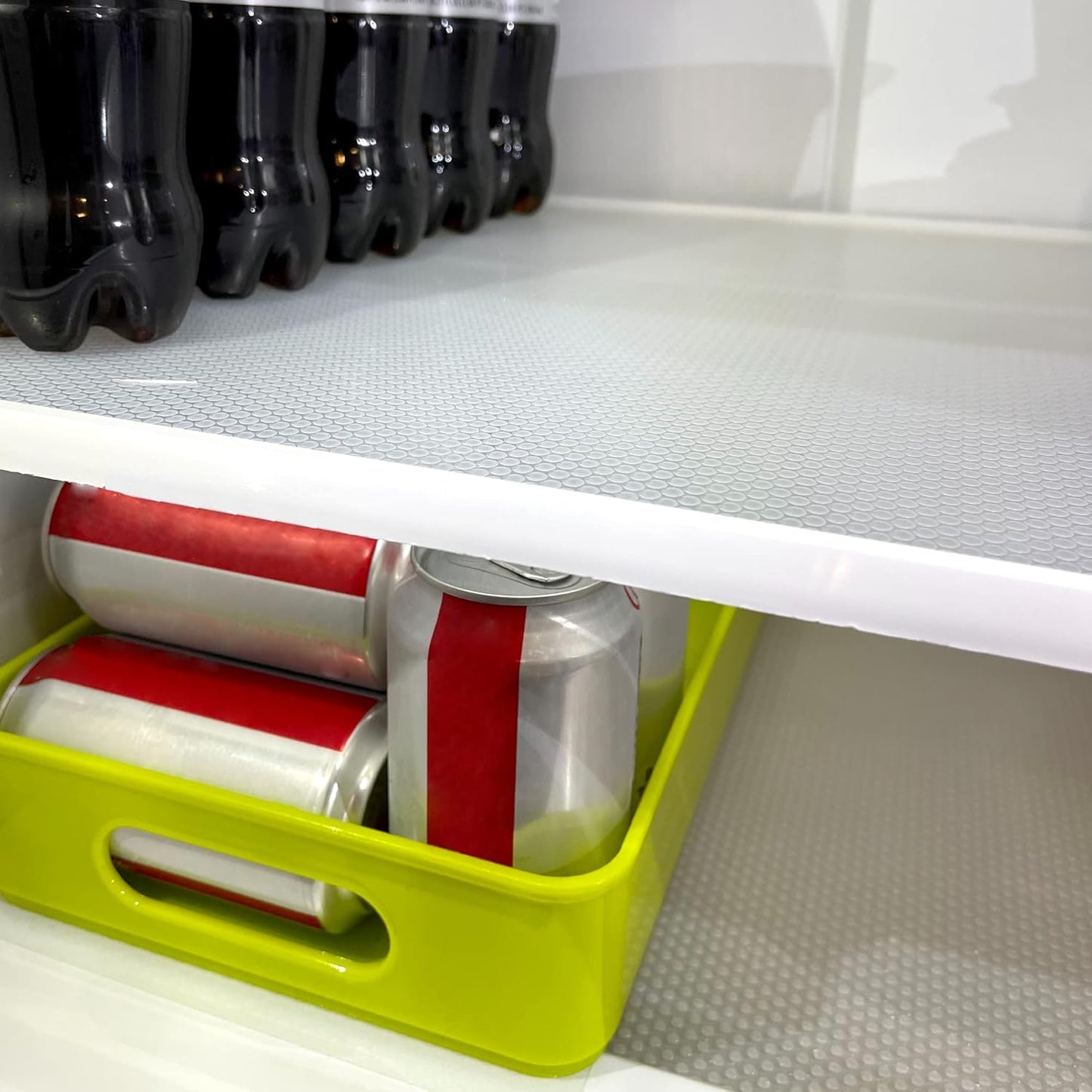 Shelf Liners Non Slip Cabinets Drawers Liner 11 Inch Wide X 20 Ft Non Adhesive Pantry Shelves Liners Clear Waterproof Kitchen Drawer Liners for Fridge Cupboard