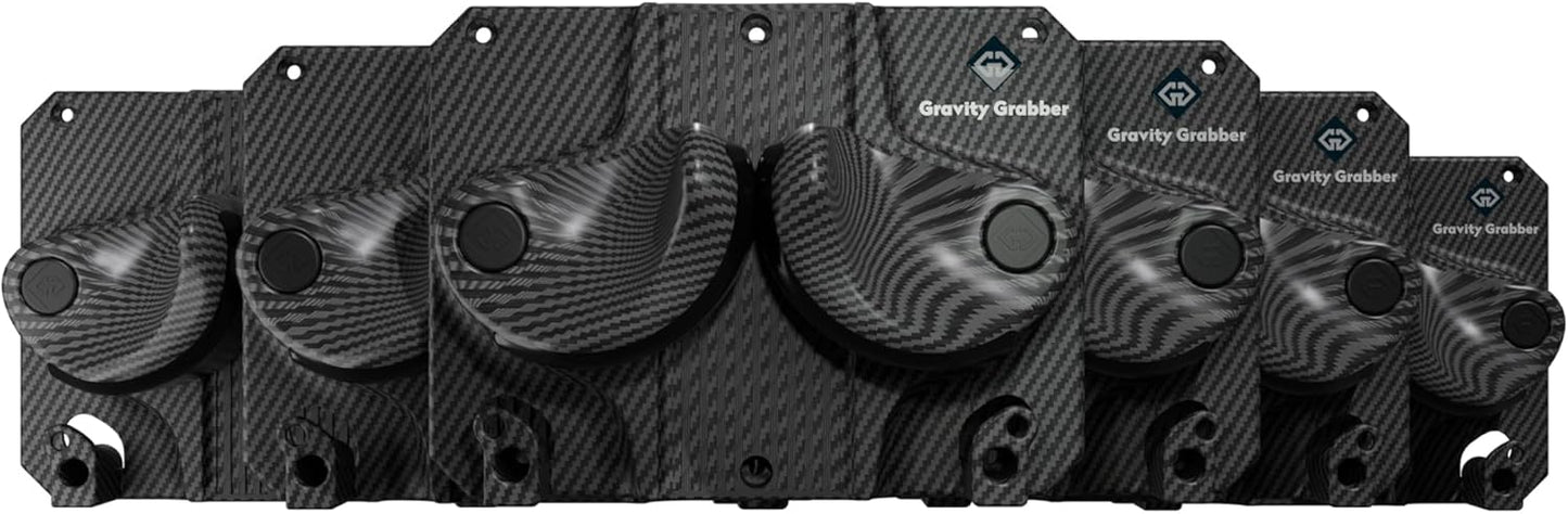 Gravity Grabber - Ultimate Ski & Snowboard Wall Rack | Secure, Non-Slip Storage | Fits Any Ski/Board | Garage Organization | Ski Storage Rack | Snowboard Storage Rack | Winter Gear Organizer | 6 Pck