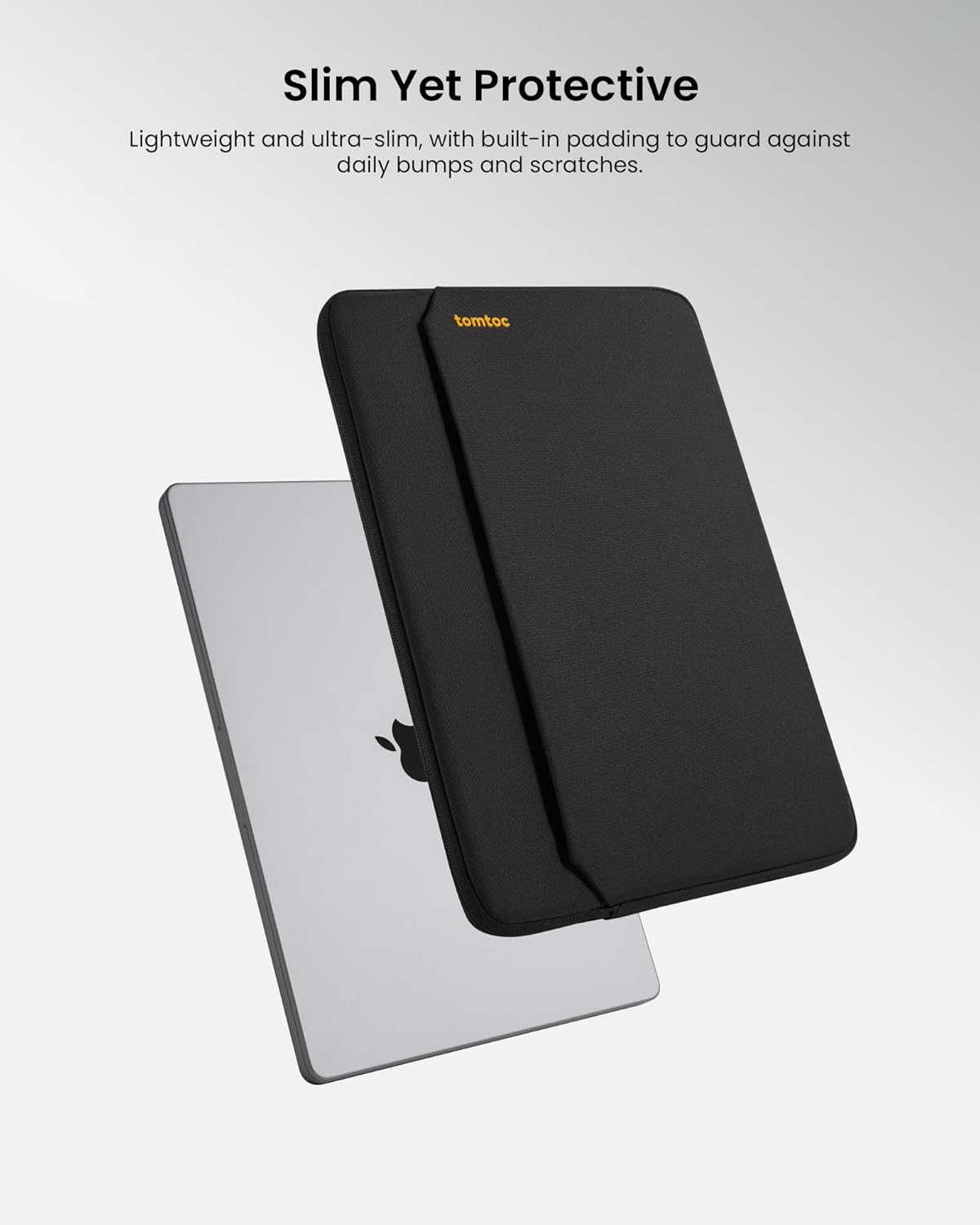tomtoc Slim Laptop Sleeve for 14-inch MacBook Pro M5/M4/M3/M2/M1 Pro/Max 2025-2021, Water-Resistant Protective Case for 13.8 Inch Surface Laptop AI PC, Accessory Bag
