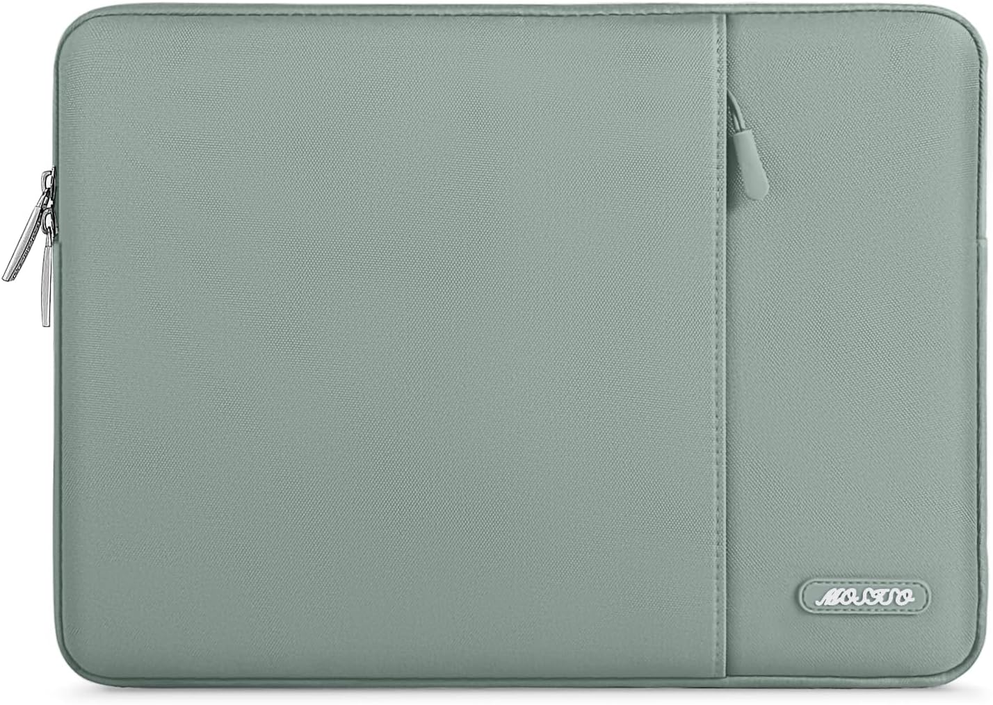 MOSISO Laptop Case 15 inch, 15 inch Laptop Sleeve Compatible with MacBook Air 15 M4 A3241 M3 A3114 M2 A2941 2025 2024 2023,Dell XPS 15,Polyester Vertical Computer Sleeve Bag with Pocket, Antique Green