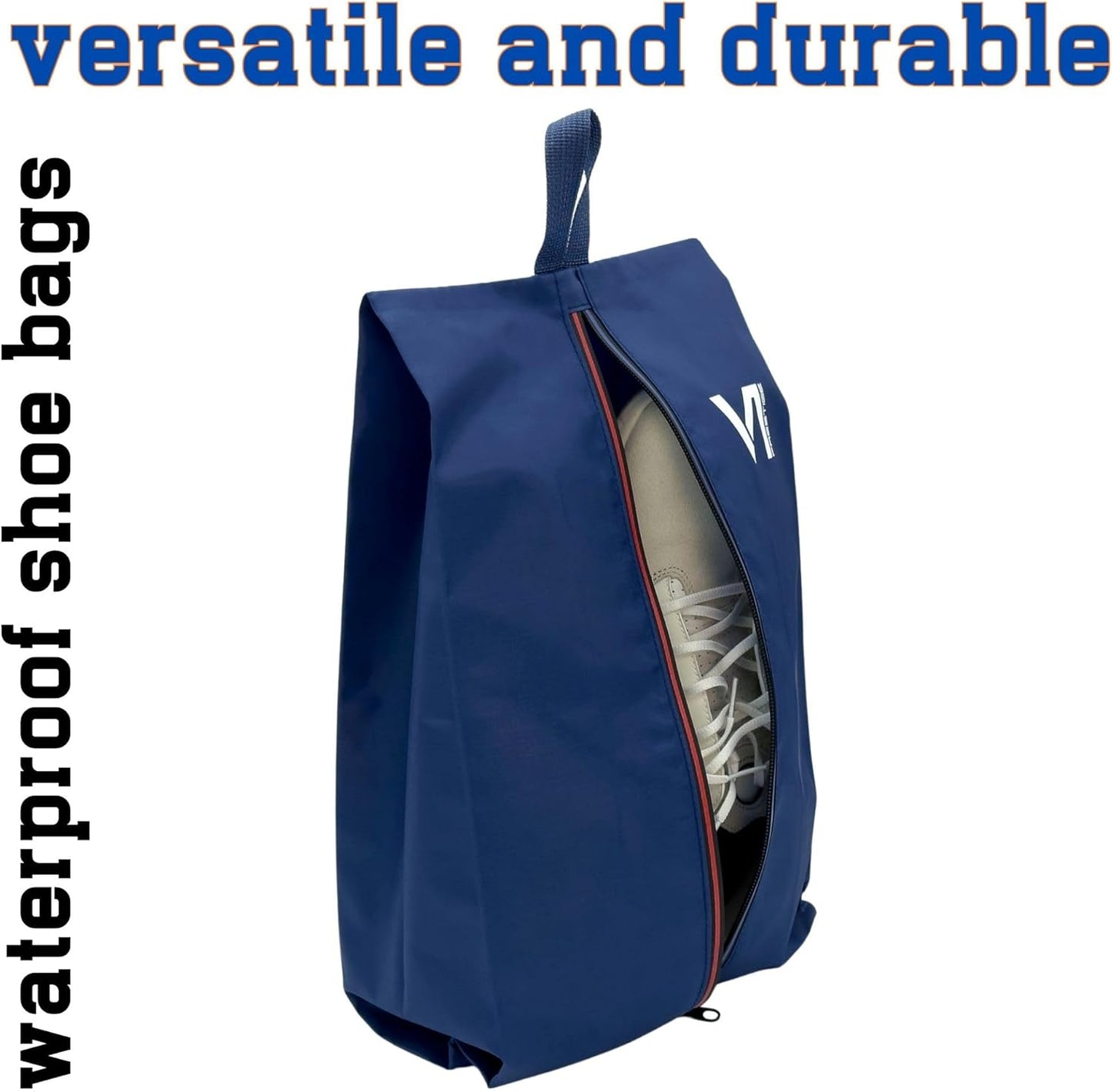 Shoe Bags Waterproof Zipper and Water-repellent Material Dust Smell Proof Versatile Durable Reliable Unisex Large Organizer Sports Travel Work School Storage Packing Lightweight Six-pack Set Gift
