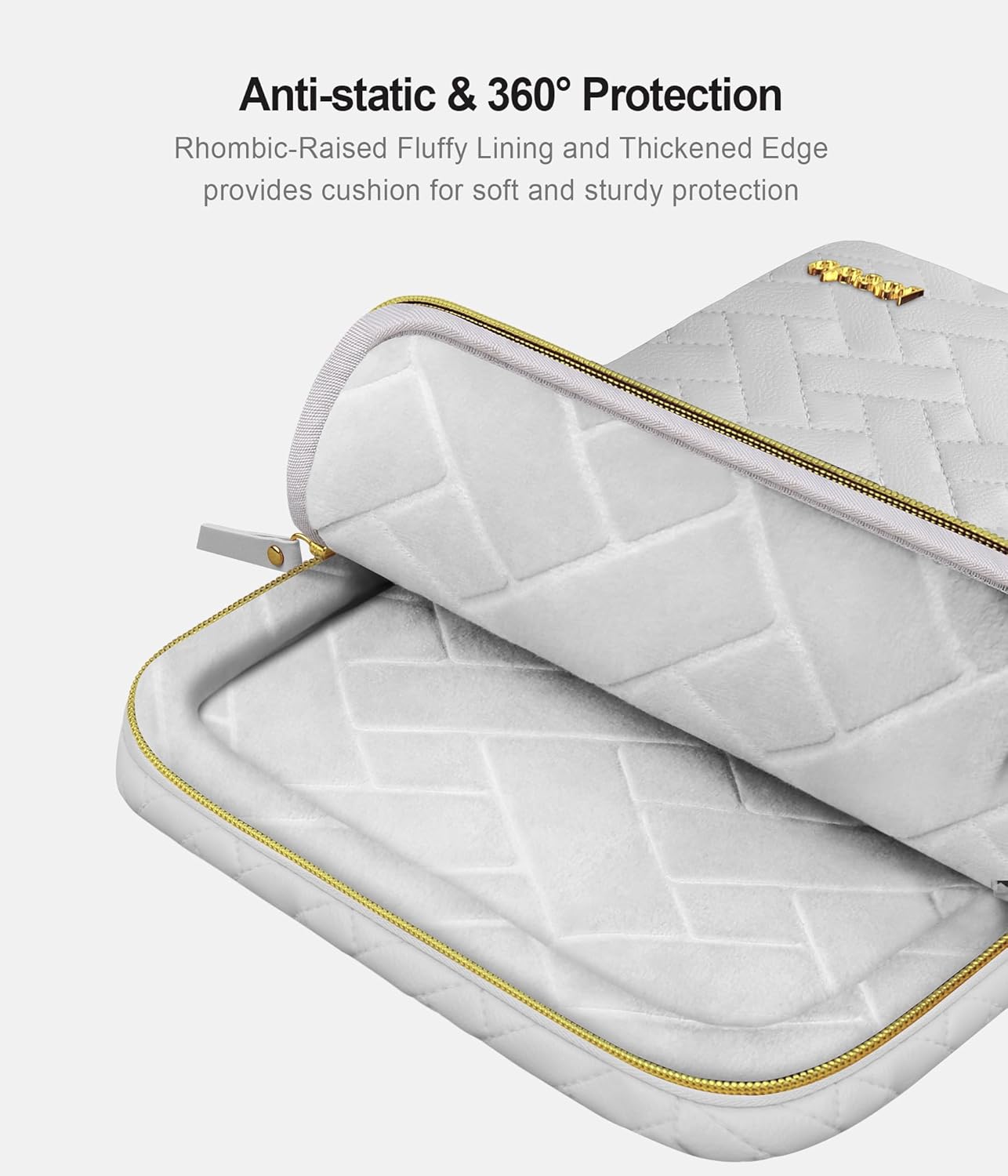 Lacdo 360° Protective Laptop Sleeve Case for 13 inch New MacBook Air M4 A3240 2025, M3 A3113, M2 A2681, M1 A2337 A2179 A1932 2024-2018 | 13 inch MacBook Pro M2/M1 A2338 A2251 A2289 Bag, Space Gray