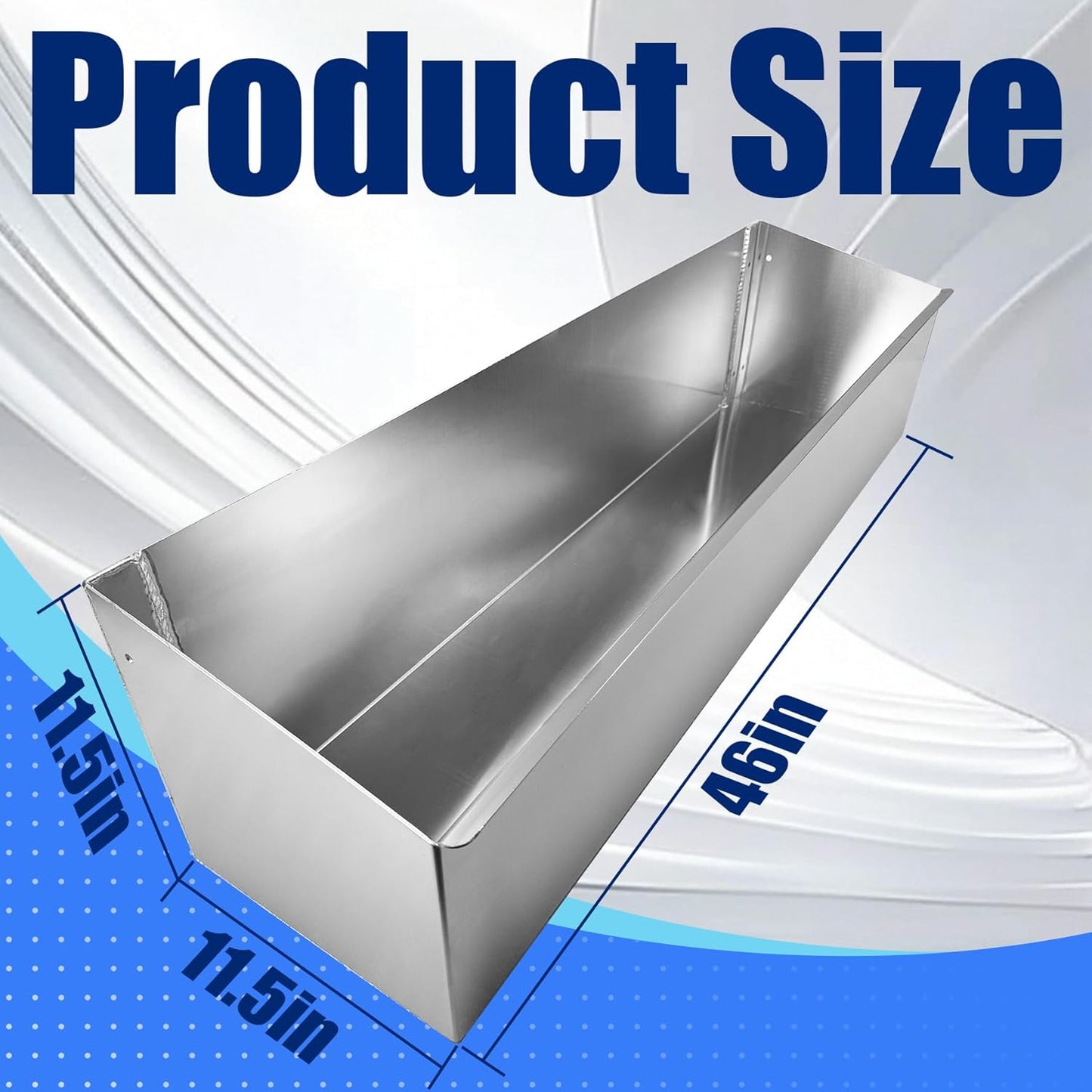 Aluminum Fuel Tank Rack Multi Use Storage Cabinet Holder Practical Kettle Racks Length 46" Accommodate 4 5-Gallon Jugs Suitable for Garage Enclosed Racing Trailer Work Area Silver
