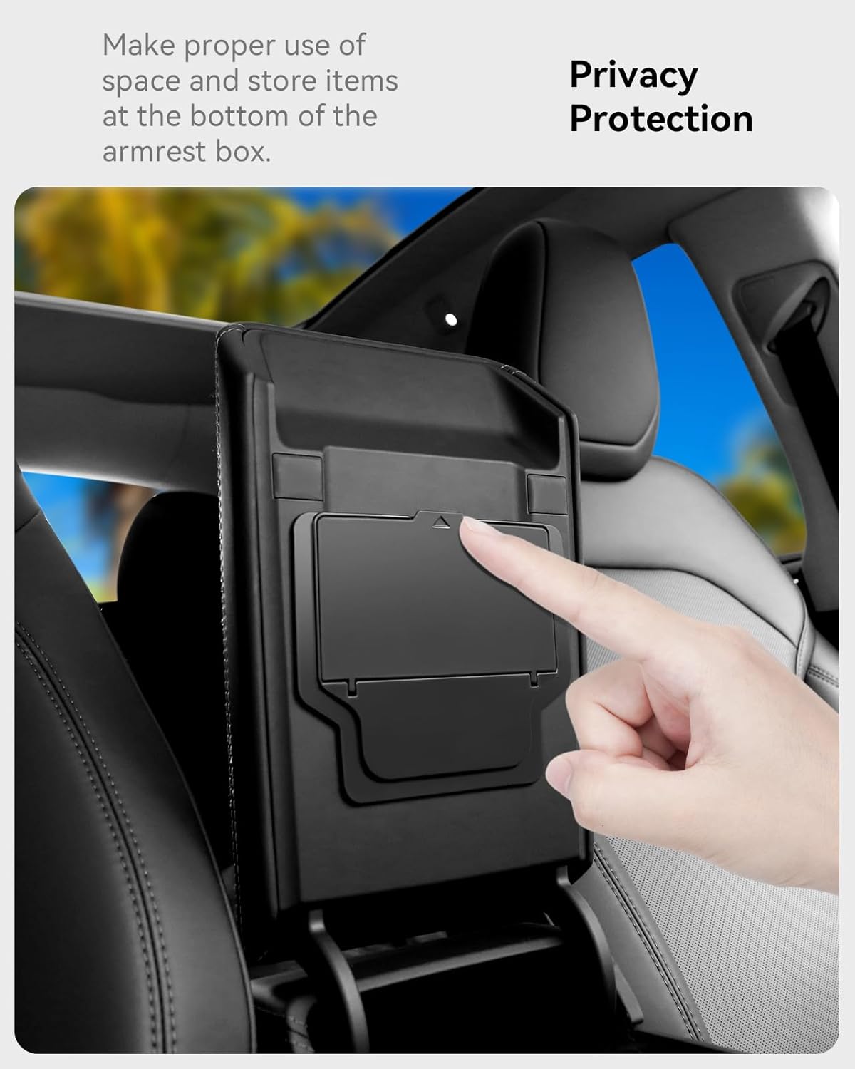 for Tesla Model Y Juniper Center Console Organizer Slide Smoothly Wear-Resistant Easy to Clean Model 3 Highland 2024-2026 New Model Y Juniper Accessories 4 PCS