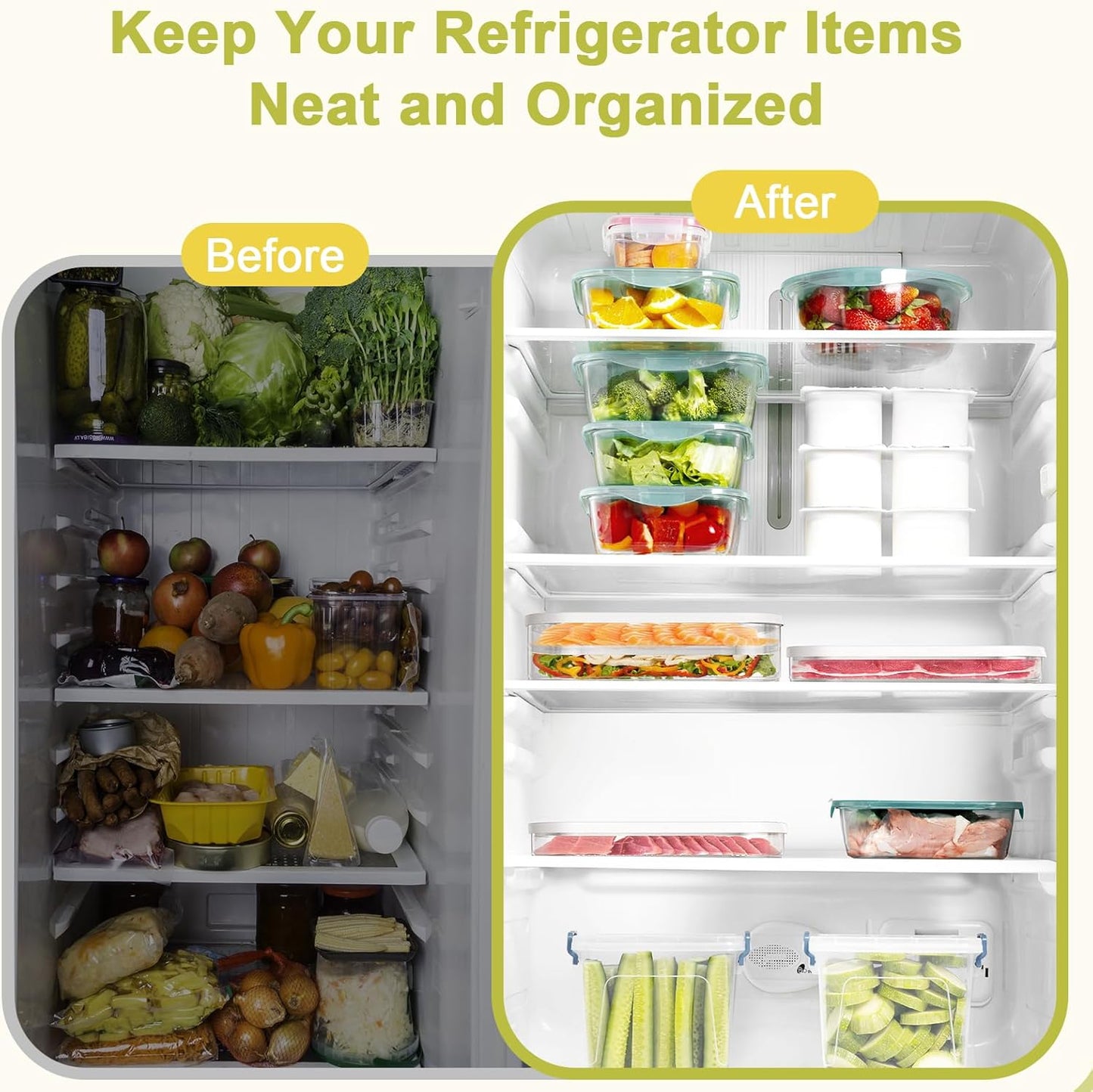 Stackable Deli Meat Container with Drainage Groove and Silicone Lid, Clear Refrigerator Storage Containers for Lunch Meats, Cold Cuts, Bacon, Cheese, BPA Free - 1 Layer