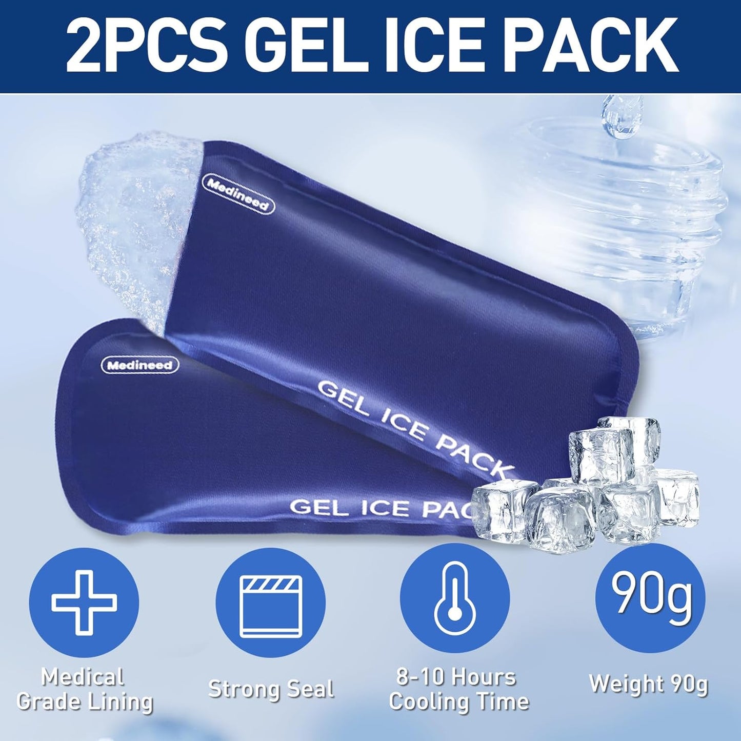 Insulin Cooler Travel Case, Portable Temperature Display Medicine Travel Cooler, Diabetes Case with 2 Reusable Ice Packs TSA Approved for Diabetic Supplies Patent Pending(Black-No Temp)