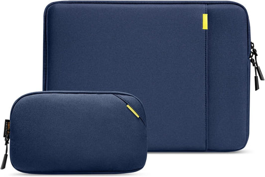 tomtoc 360 Protective Laptop Sleeve Set for 14-inch MacBook Pro M5/M4/M3/M2/M1 Pro/Max A3434 A3112 A3401 A3185 A2992 A2918 2025-2021, Water-Resistant MacBook Case Bag with Organized Accessory Pouch