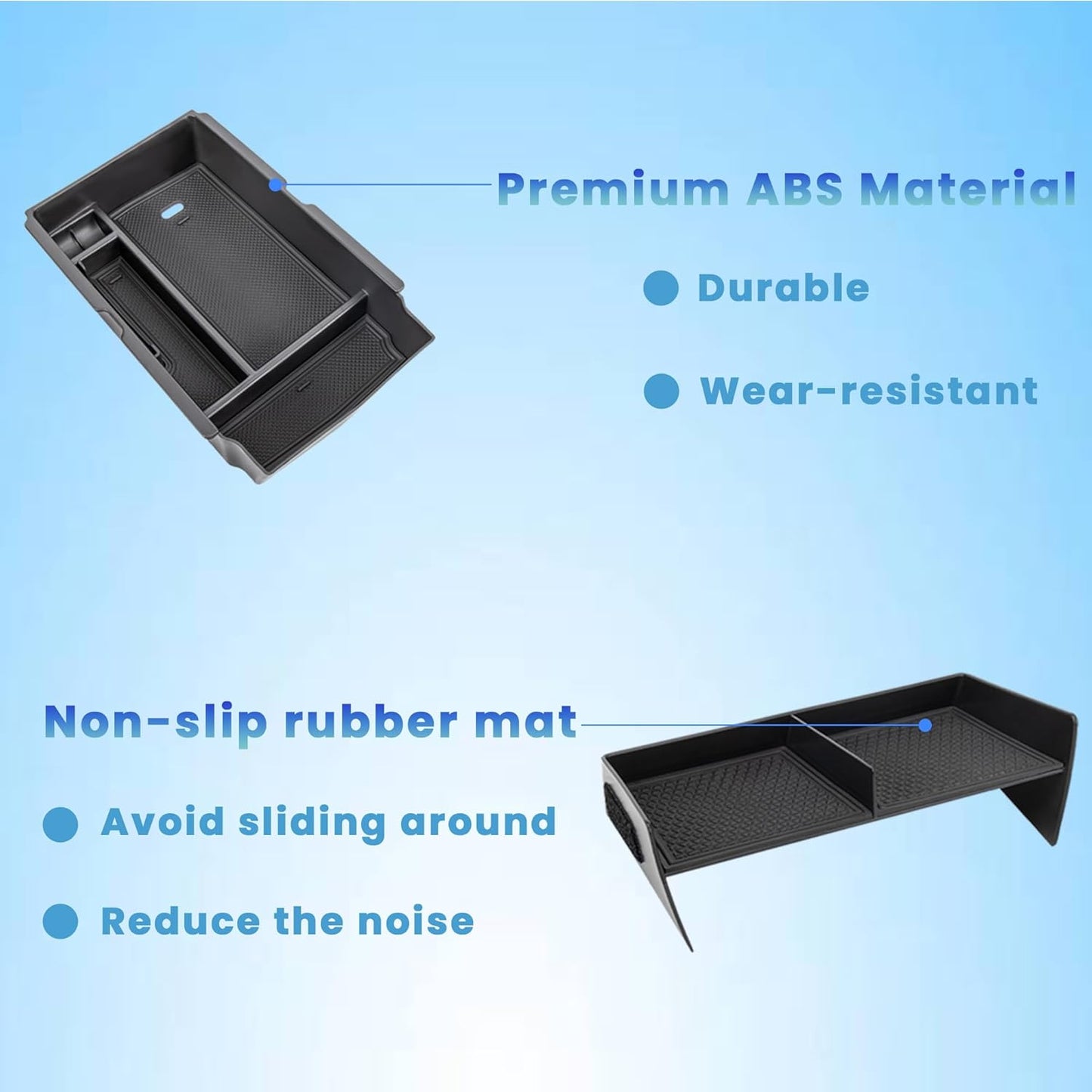 4PCS Center Console Organizer Compatible with 2023 2024 2025 2026 Honda CRV Secondary Box Insert Divider Armrest Storage Tray Hidden Storage Tray Cup Holder Interior Accessories