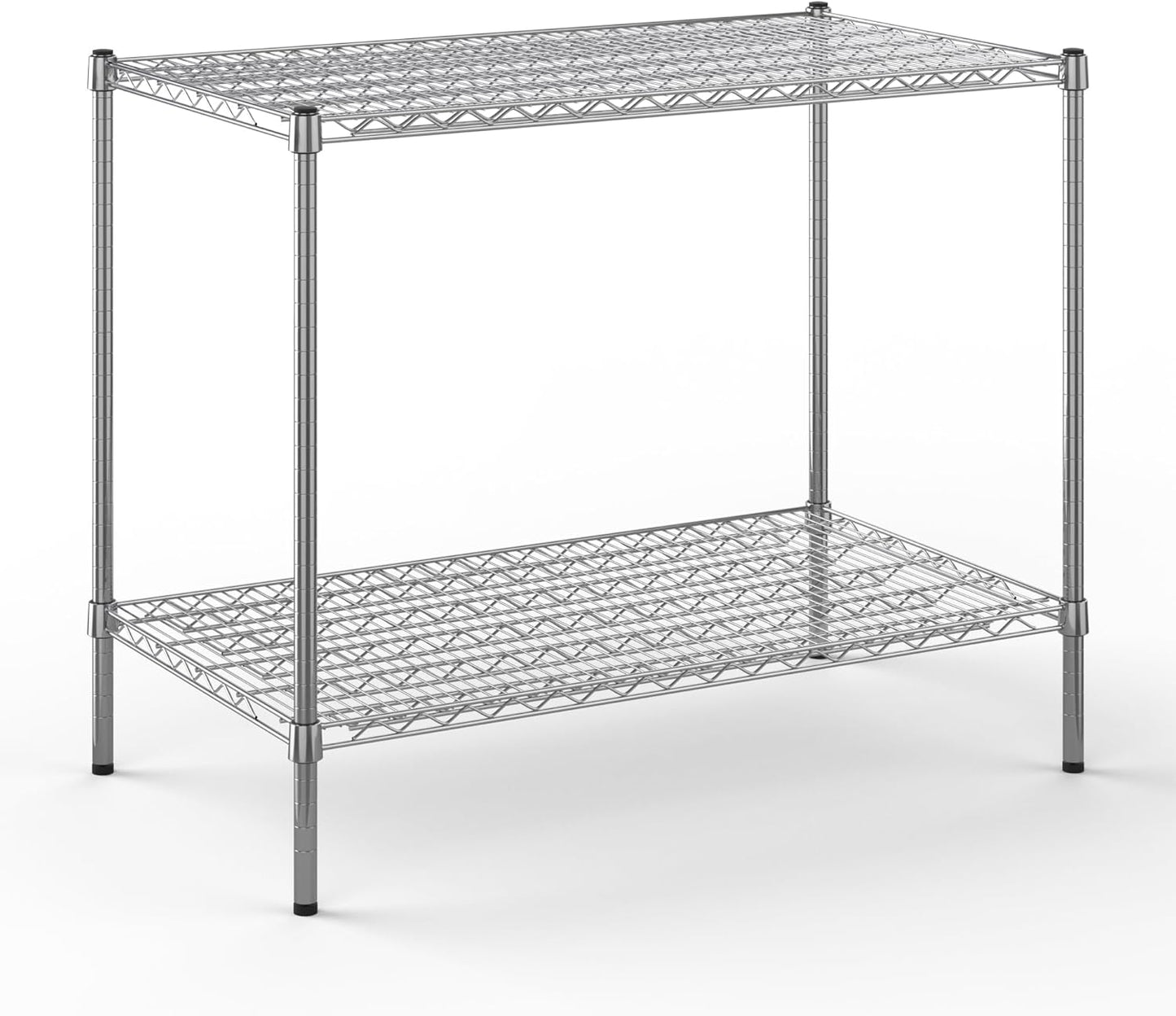 24" Deep x 42" Wide x 34" Height Wire Shelving Kit | 2-Tier | NSF Commercial Storage Rack Unit