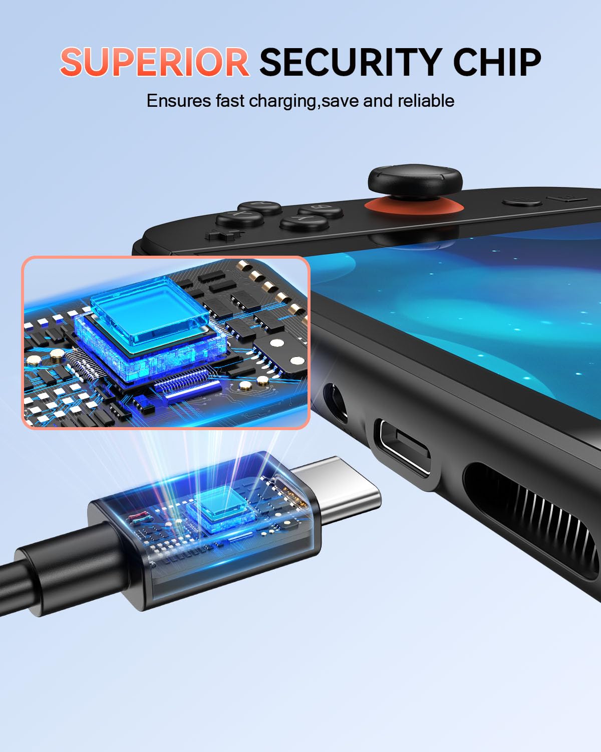 2 Pack (9.8FT) Switch 2 Charging Cable, Extra Long Power Cord for Nintendo Switch 2 Official Adapter, 60W Fast Charger[𝐀𝐂 𝐀𝐝𝐚𝐩𝐭𝐞𝐫 𝐂𝐨𝐫𝐝 𝐑𝐞𝐩𝐥𝐚𝐜𝐞𝐦𝐞𝐧𝐭]Accessories Switch 2 TV Dock