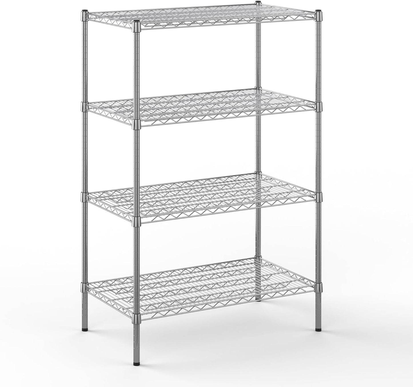 21" Deep x 36" Wide x 54" Height Wire Shelving Kit | 4-Tier | NSF Commercial Storage Rack Unit