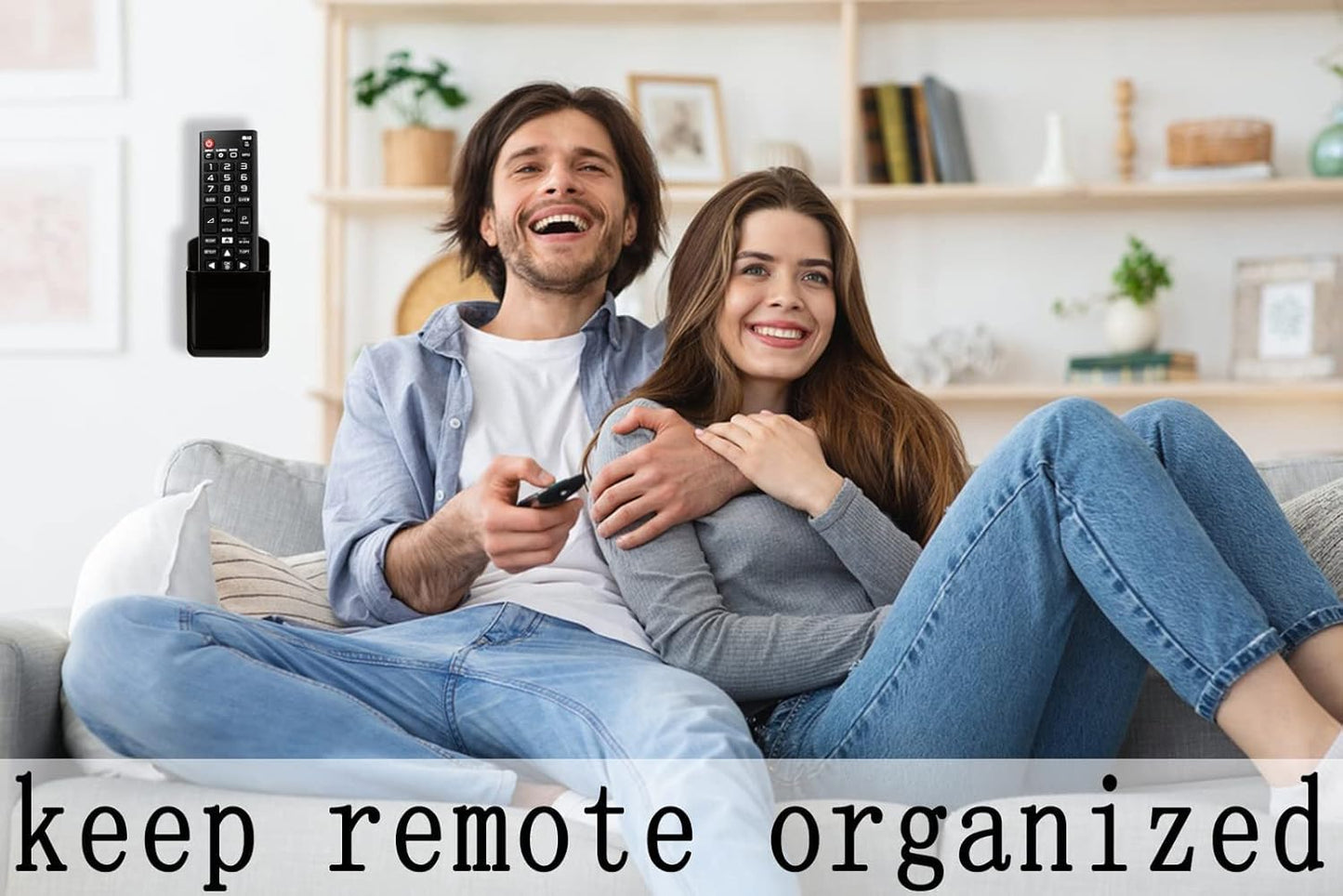 Pack of 4 Self Adhesive TV Air Conditioner Remote Control Holder Wall Mount Storage Box Organizer