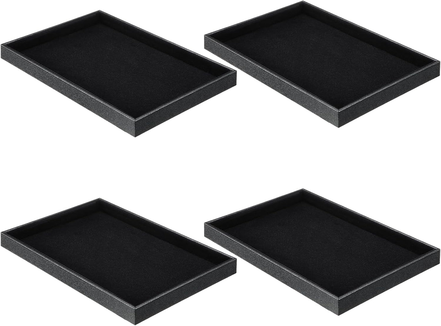 Quelay Stackable Jewelry Tray Jewelry Organizer Tray Showcase Display Empty Plate Bracelet Ring Earring Organizer