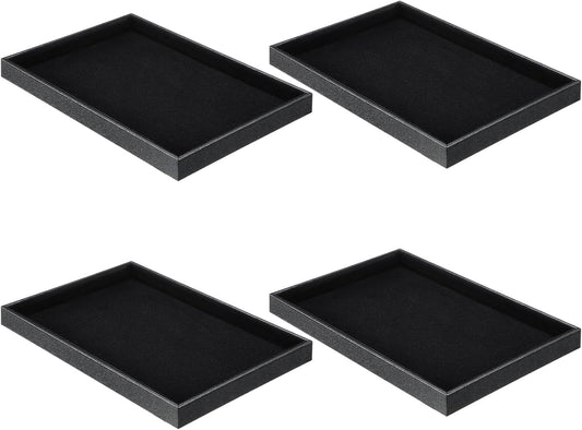 Quelay Stackable Jewelry Tray Jewelry Organizer Tray Showcase Display Empty Plate Bracelet Ring Earring Organizer
