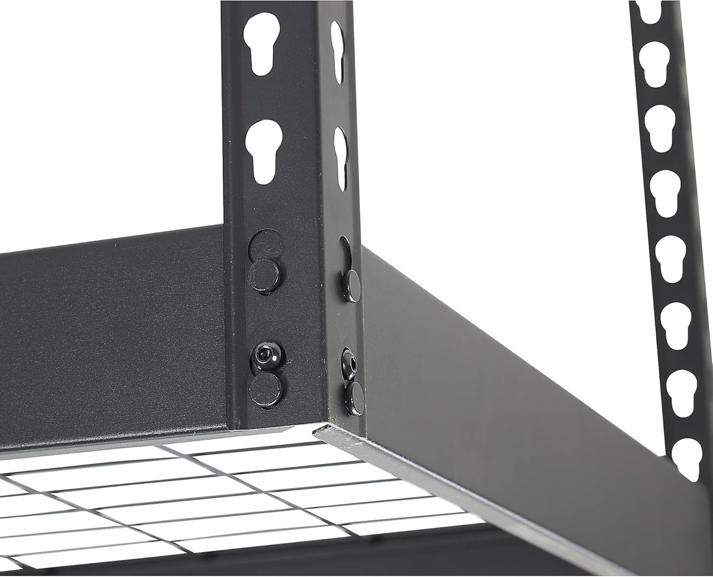 Klutch Garage Overhead Storage Rack with Adjustable Height, 48in.L x 24in.D, 23in.–37in.H