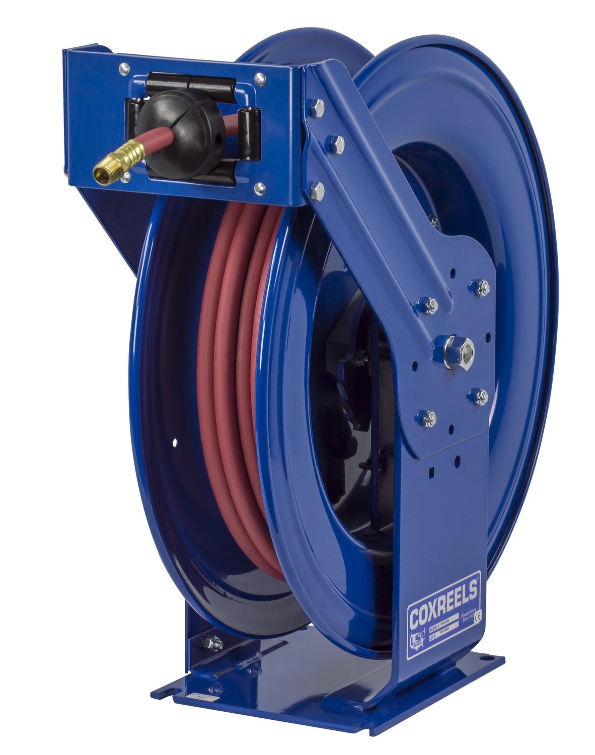 Coxreels TSH-N-3125 Supreme Duty Spring Rewind Hose Reel for air/water: 3/8" I.D., 125' hose, 300 PSI