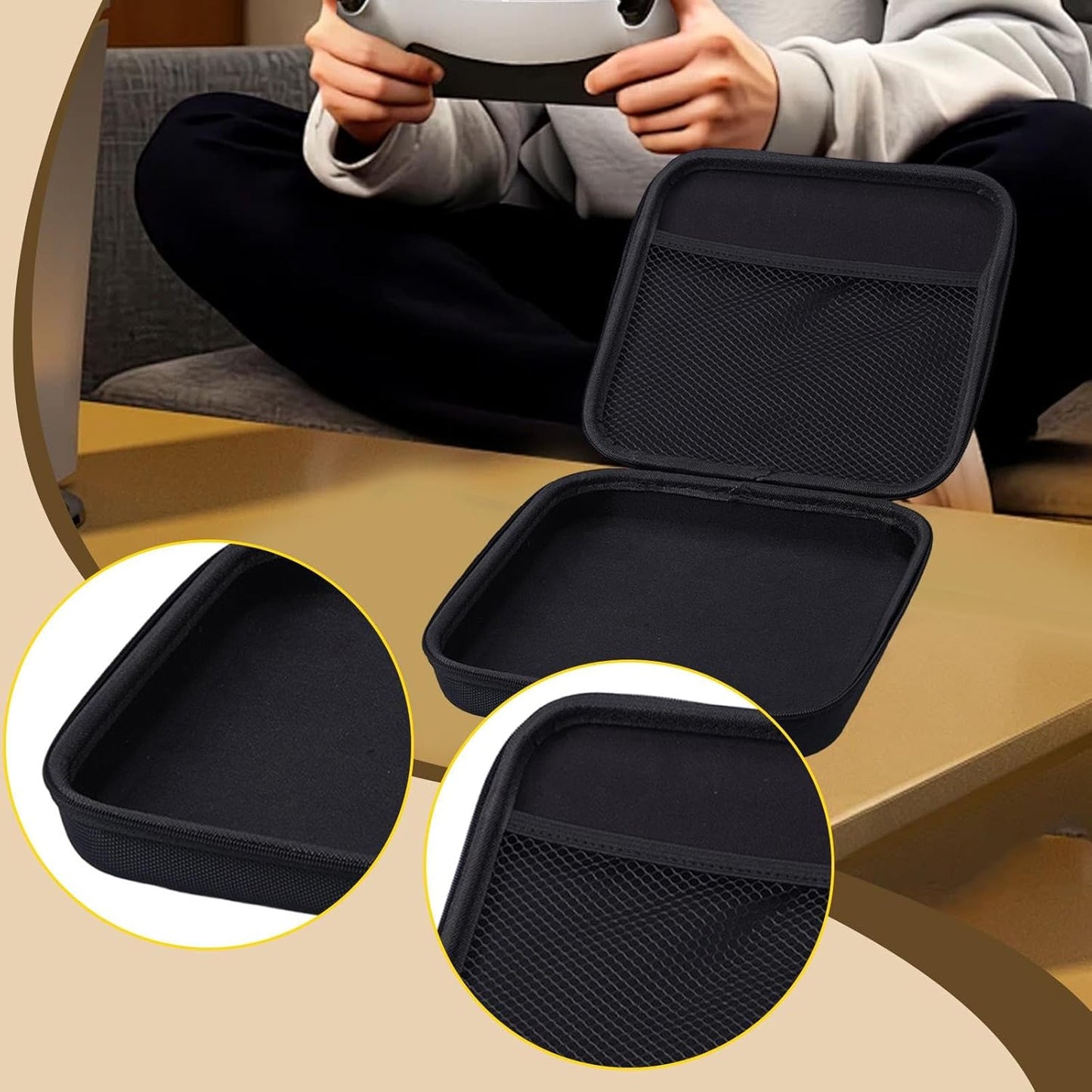 EVA Carrying Case Electronic Accessories Organizer Multifunctional Portable Protection Case Travel Pouch for Cord