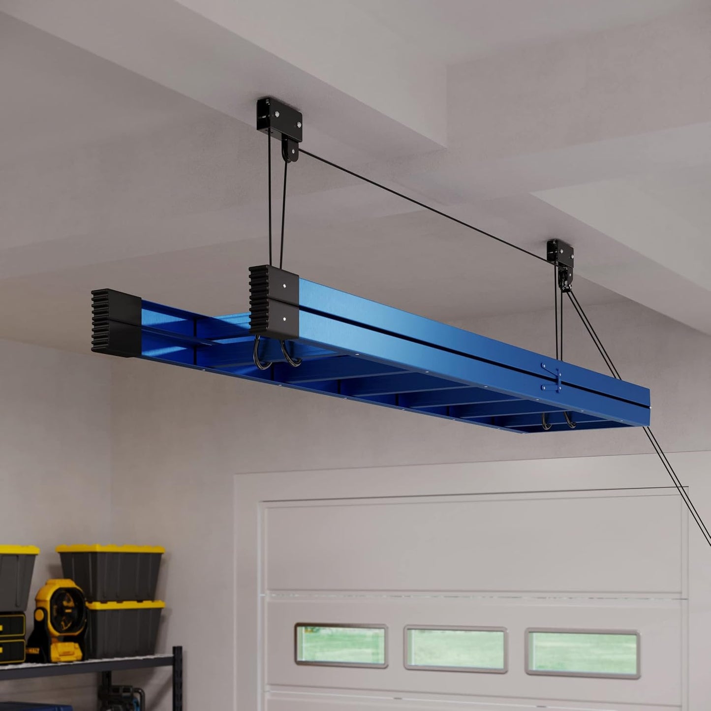 RAD Sportz Kayak Storage Hoists - Overhead Pulley Hoist Systems with 125lb Capacity Each for Canoes, Bikes, Ladders, and More