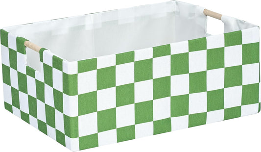 Storage Bin for Shelves Rectangle Closet Baskets Foldable Box with Handles, Gray Storage Bins, Storage Boxes for Home Office Car Dormroom