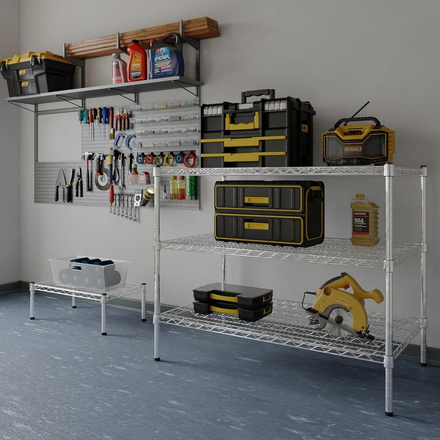 24" Deep x 42" Wide x 34" Height Wire Shelving Kit | 3-Tier | NSF Commercial Storage Rack Unit