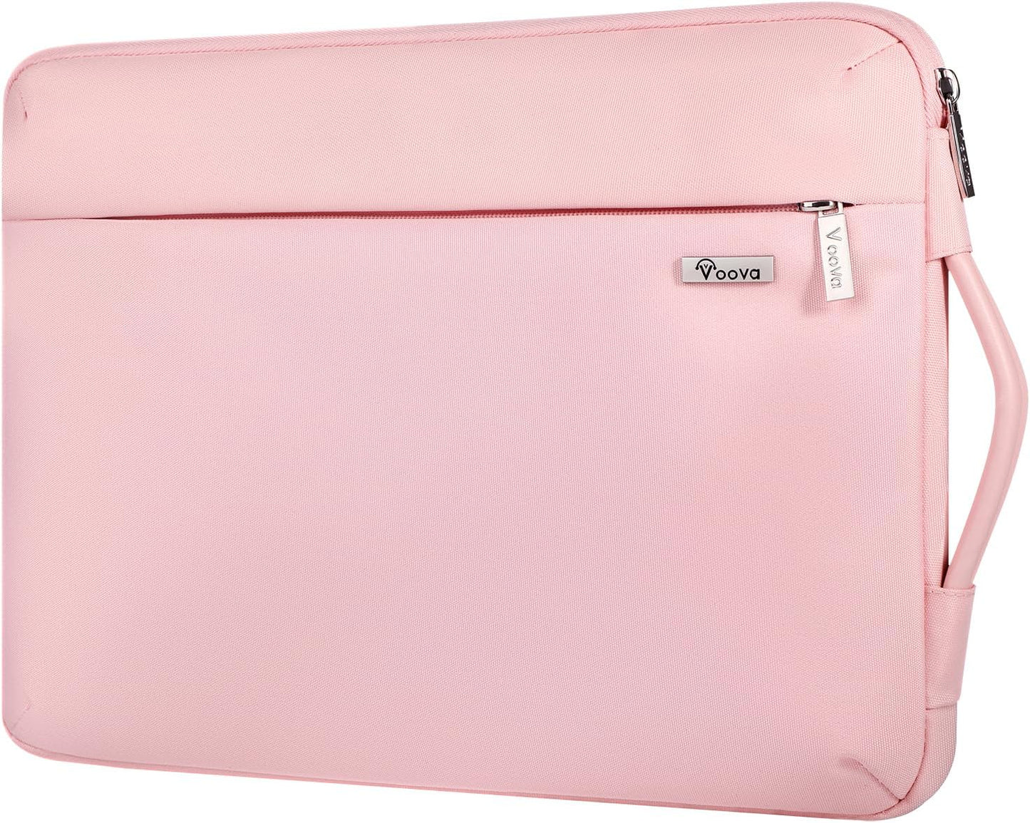 Voova Laptop Sleeve Case 13 13.6 Inch for Women, 360°Protective Waterproof Slim Computer Bag Cover Compatible with MacBook Air 13 M1/M2/M3/M4 2020-2024, MacBook Pro 13, IPad Air/Pro 13, Pink