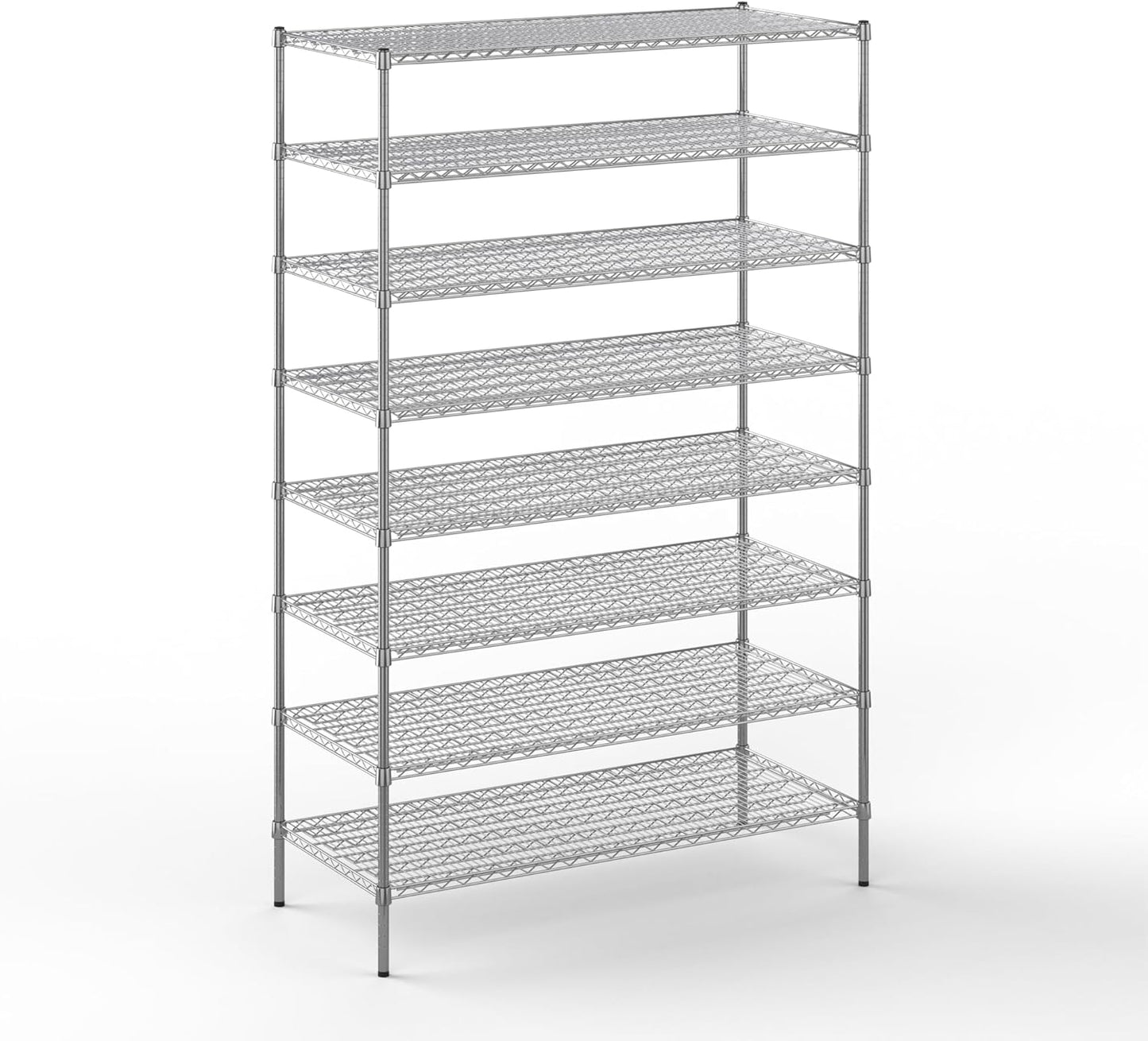 24" Deep x 54" Wide x 86" Height Wire Shelving Kit | 8-Tier | NSF Commercial Storage Rack Unit