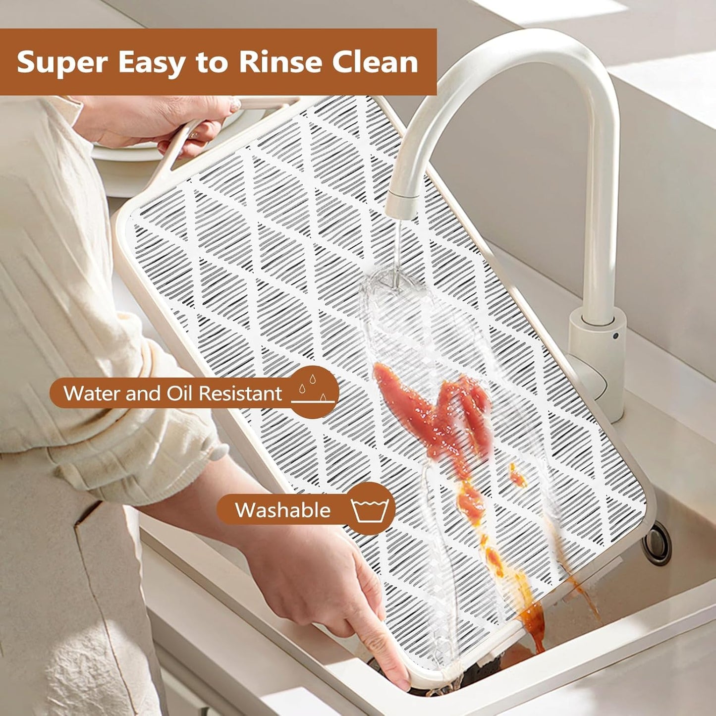 Drawer and Shelf Liner for Kitchen Cabinets, Non-Adhesive 17.5IN x 20FT Strong Grip Thickened Cabinet Liners for Shelves, Non-Slip Mats Shelving Paper Protect Cupboard, Dresser, Pantry | Gray