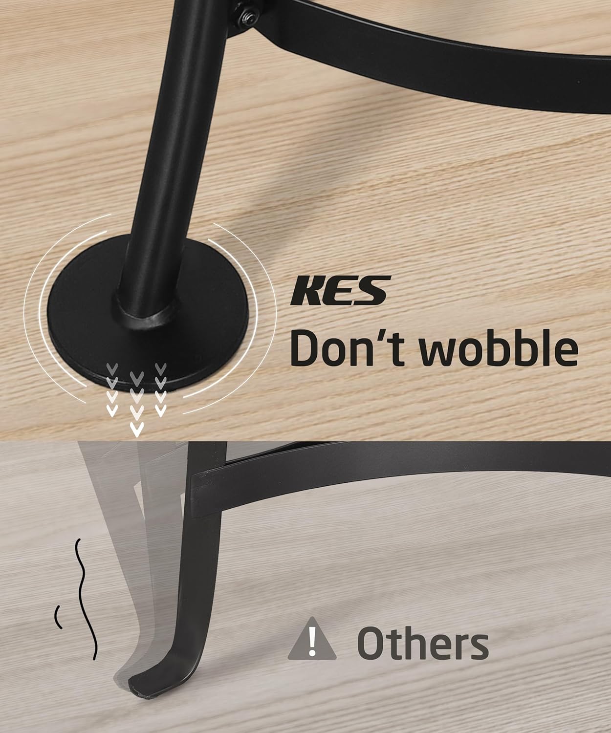 KES 264 Lbs Capacity Freestanding Pot Rack, 6-Tier Cast Iron Cookware Stand with 6 Hooks, Pots and Pans Storage Tower for Kitchen, Stable Base, Anti-tip Strap & Floor Protectors Black, KUR531S6-BK