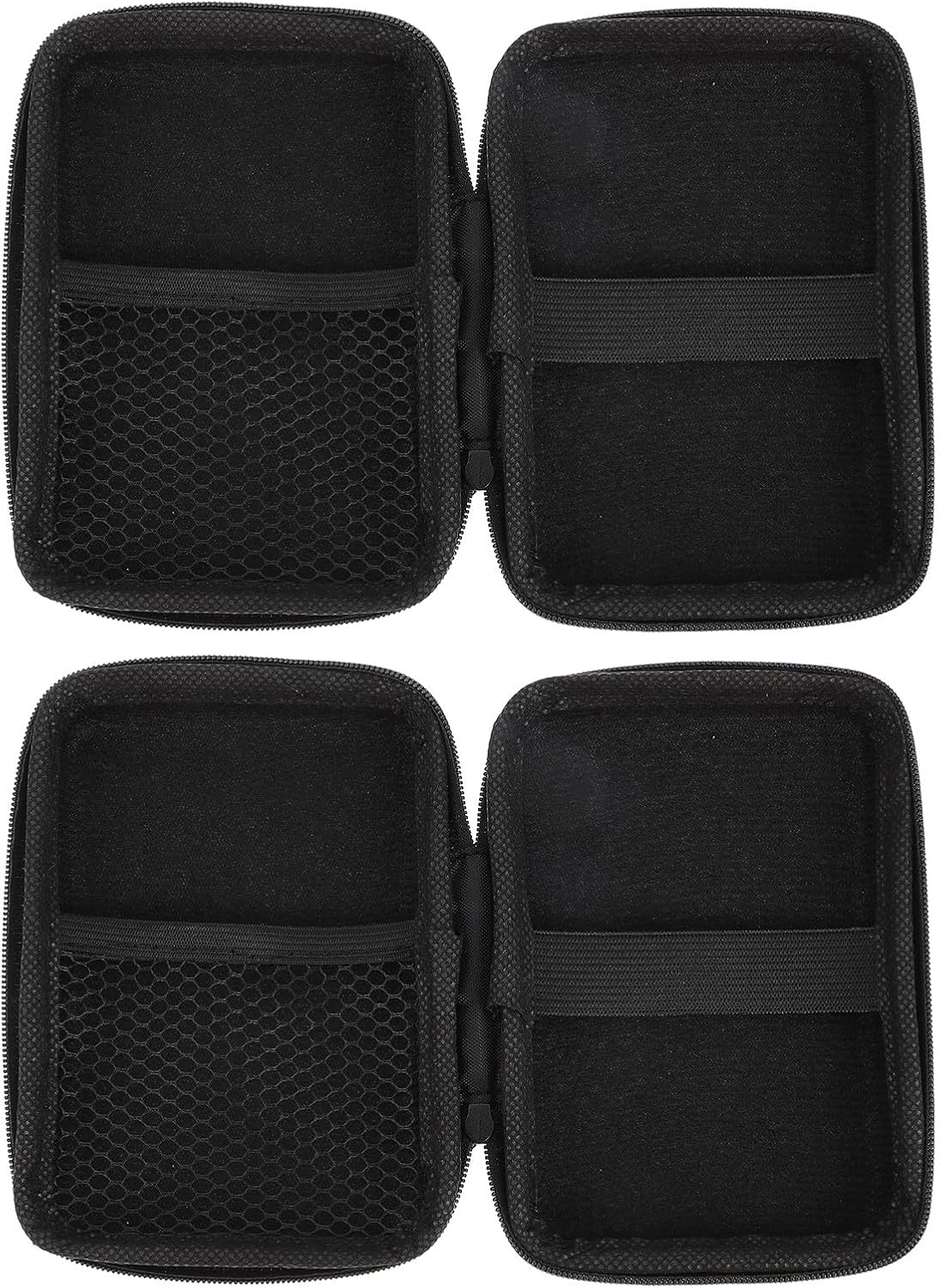2pcs Compact Electronic Travel Organizer Cable Bag Shockproof Cord Storage Pouch Portable Holder for Electronics Accessories