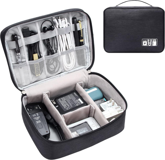 Electronics Organizer Travel Cable Organizer Bag Waterproof Portable Digital Storage Bag Electronic Accessories Case Cable Charger Organizer Case