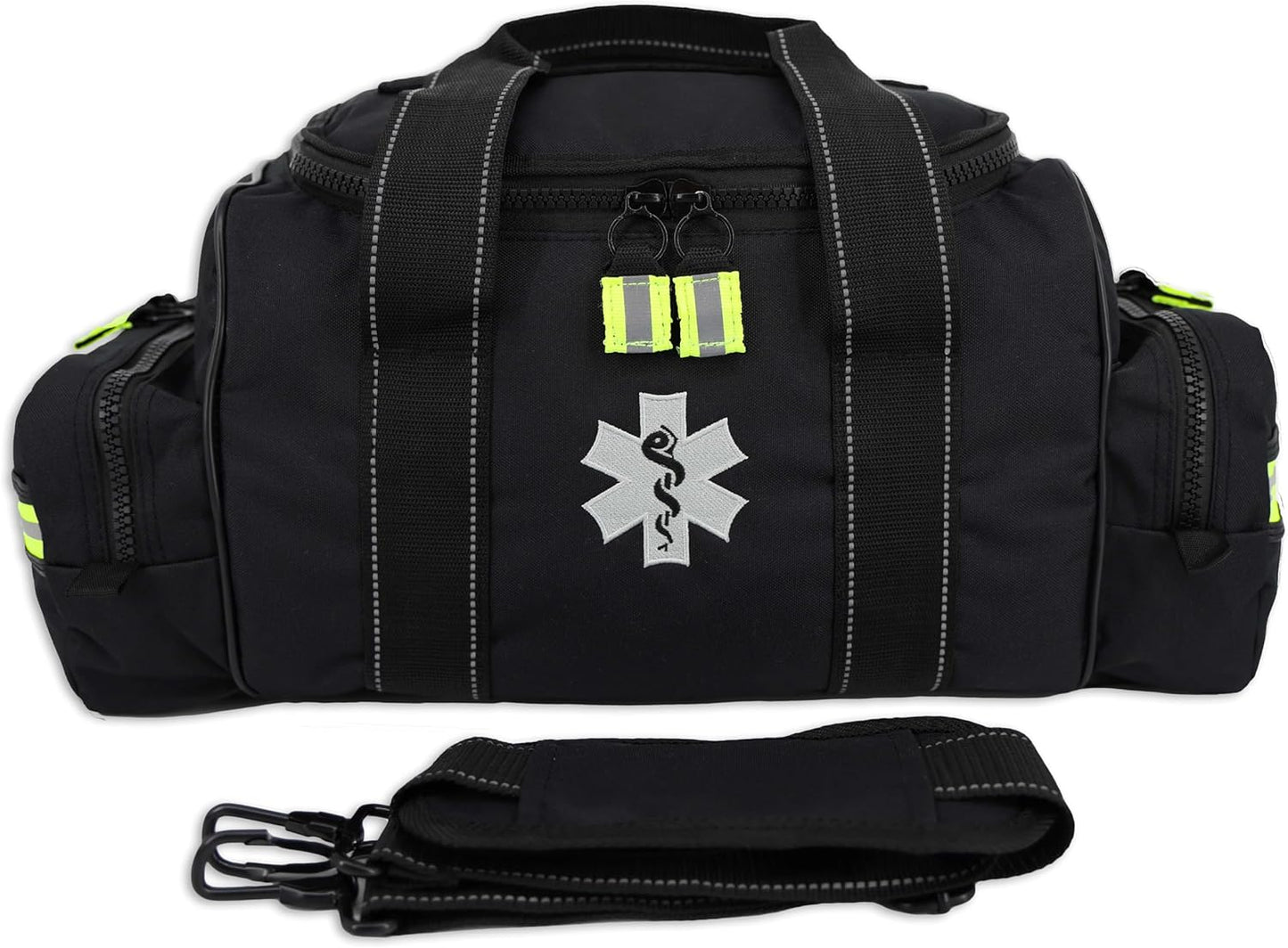 Lightning X Customizable Large EMT Medic First Responder EMS Trauma Jump Bag w/Embroidered Name - BLACK