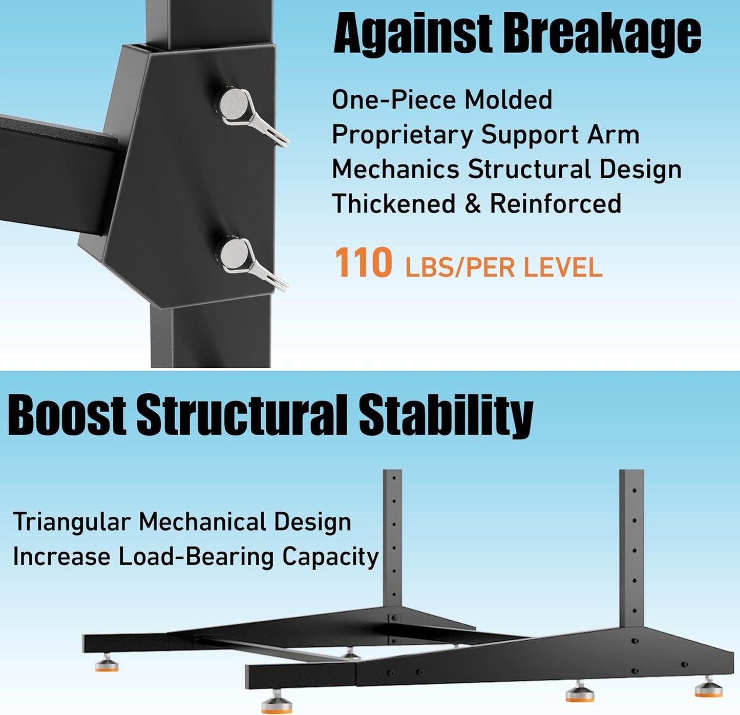 Kayak Storage Rack, Adjustable Outdoor Canoe Rack, Reinforced, Thickened, and and Enhanced Rust Resistance, Holds 330 lbs, for Safe Dock and Outdoor Kayak Storage(3-Tier, Black)