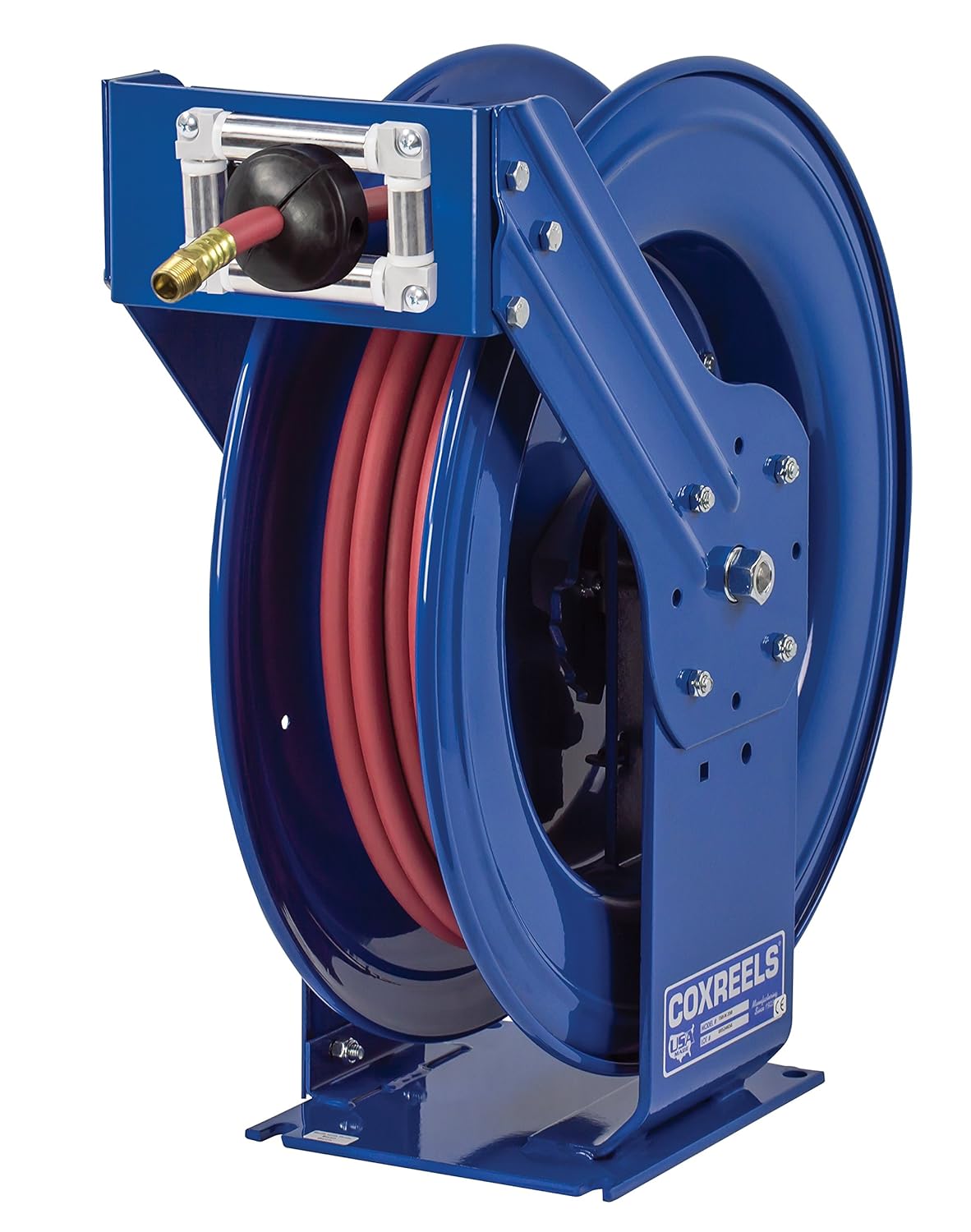 Coxreels T Series Supreme-Duty Air/Water Hose Reel with Hose, Model# TSH-N-650, 1" Hose ID, 50' Length