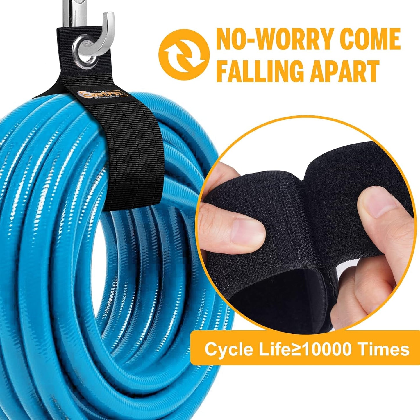 Storage Straps for Men - Extension Cord Organizer Holder, Cable Wrap Keeper, Garage Wall Organization, Stocking Stuffers and Gifts for Men Who Have Everything