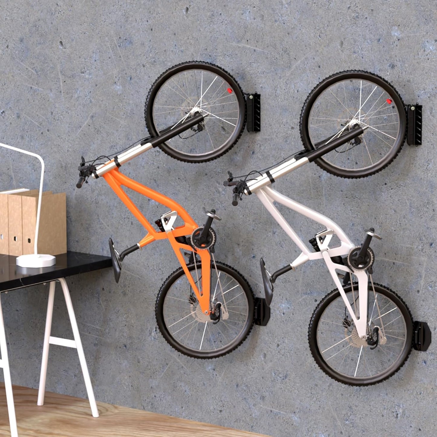 Swivel Bike Wall Mount, Bike Hangers for Garage, Space-Saving Bike Storage, Sturdy Bicycle Rack Can Holds Up to 77 lbs, Easy Install, 1 Pack